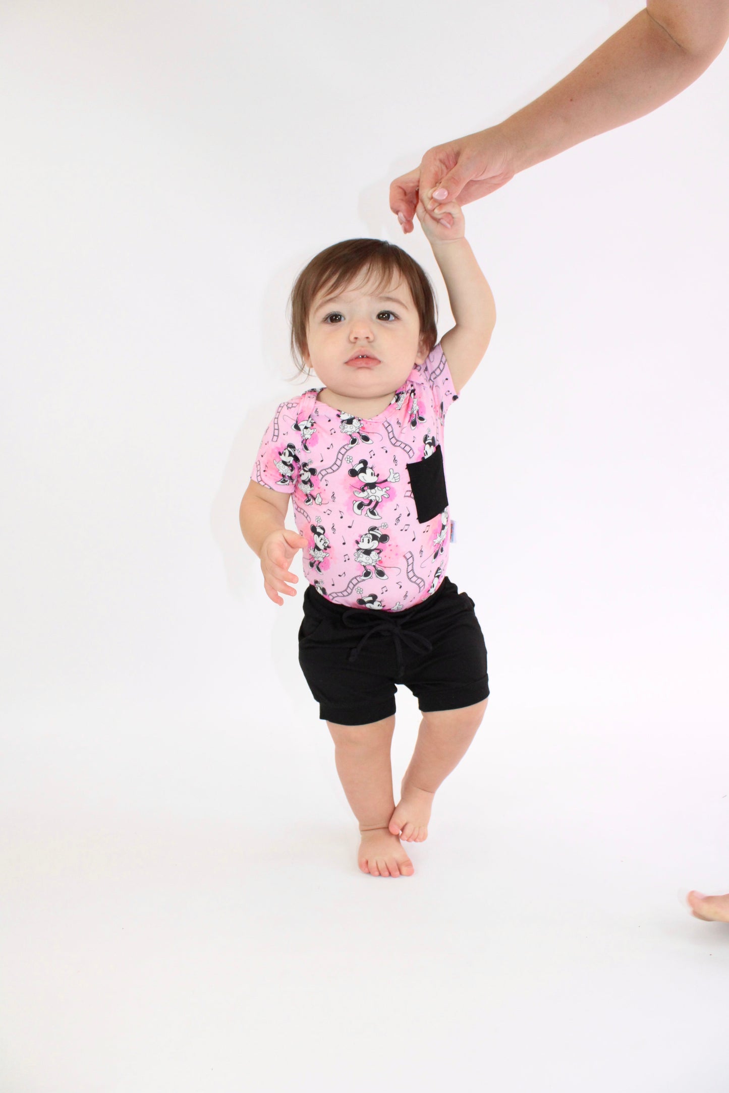 Steamboat Pink Onesie & Jogger Short Set