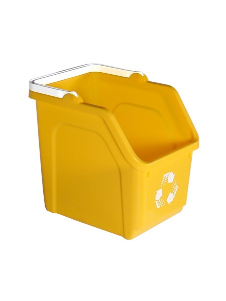 Stackable Recycling Bin Yellow