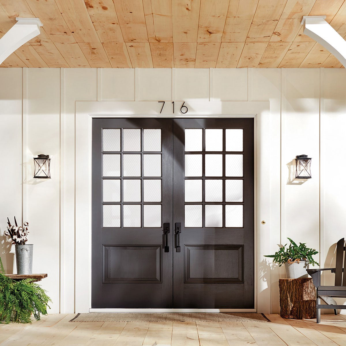 Kichler - 49743WZCL18 - LED Outdoor Wall Mount - Argyle - Weathered Zinc