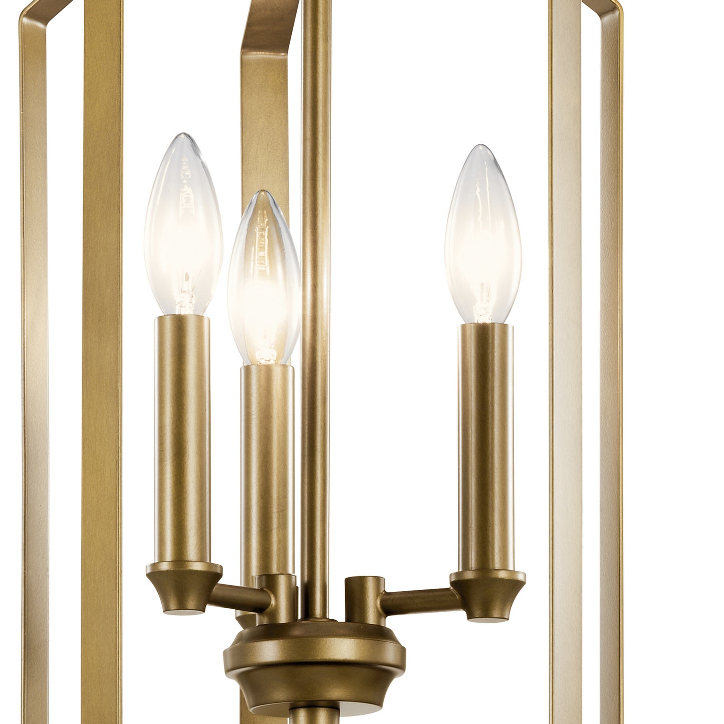 Kichler - 42499NBR - Three Light Pendant - Morrigan - Natural Brass
