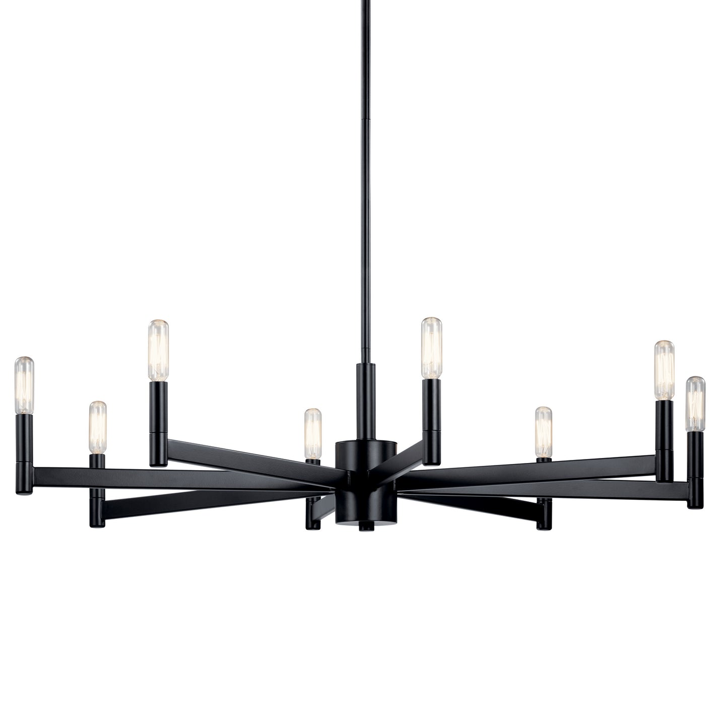 Kichler - 43857BK - Eight Light Chandelier - Erzo - Black