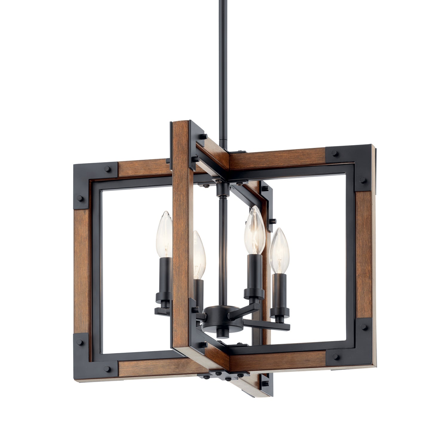 Kichler - 44046AUB - Four Light Chandelier/Semi Flush Mount - Marimount - Auburn Stained