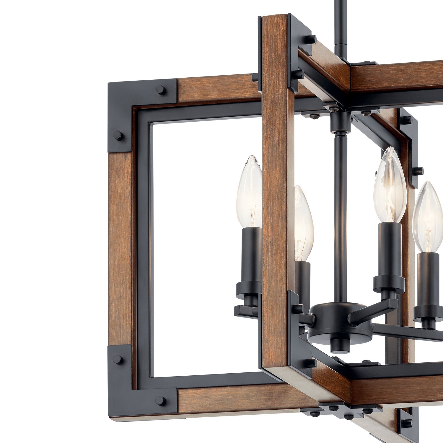 Kichler - 44046AUB - Four Light Chandelier/Semi Flush Mount - Marimount - Auburn Stained