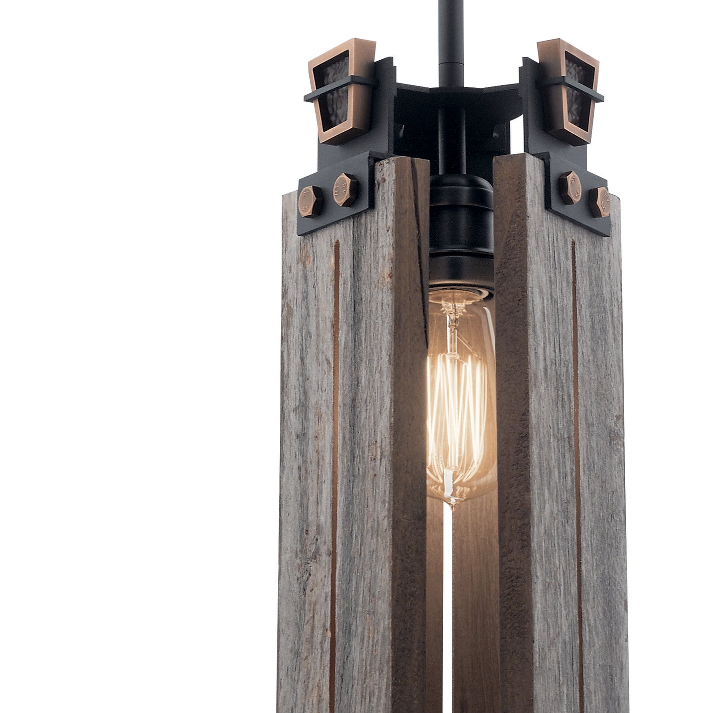 Kichler - 44182BKT - One Light Mini Pendant - Ridgewood - Textured Black