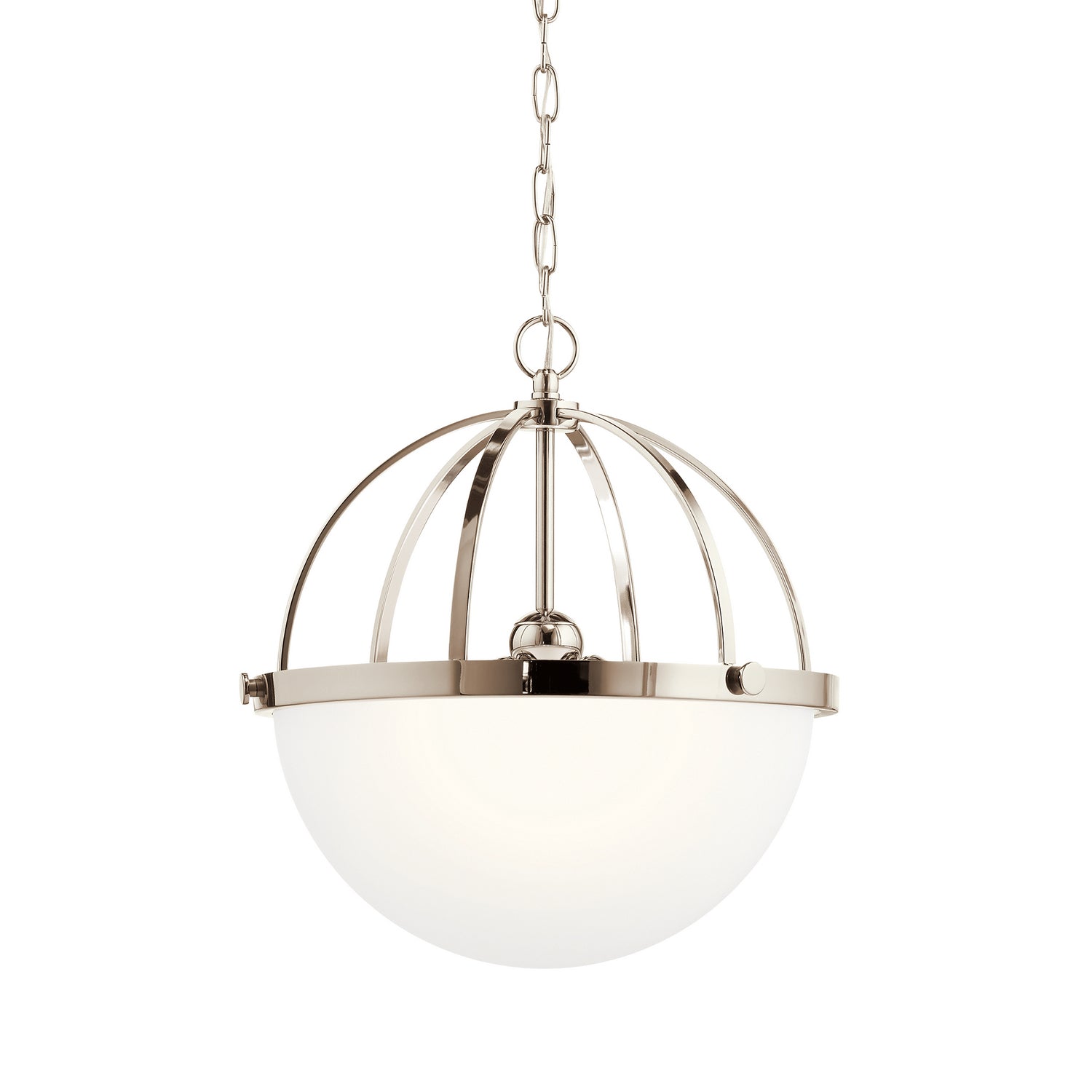 Kichler - 52135PN - Three Light Pendant - Edmar - Polished Nickel