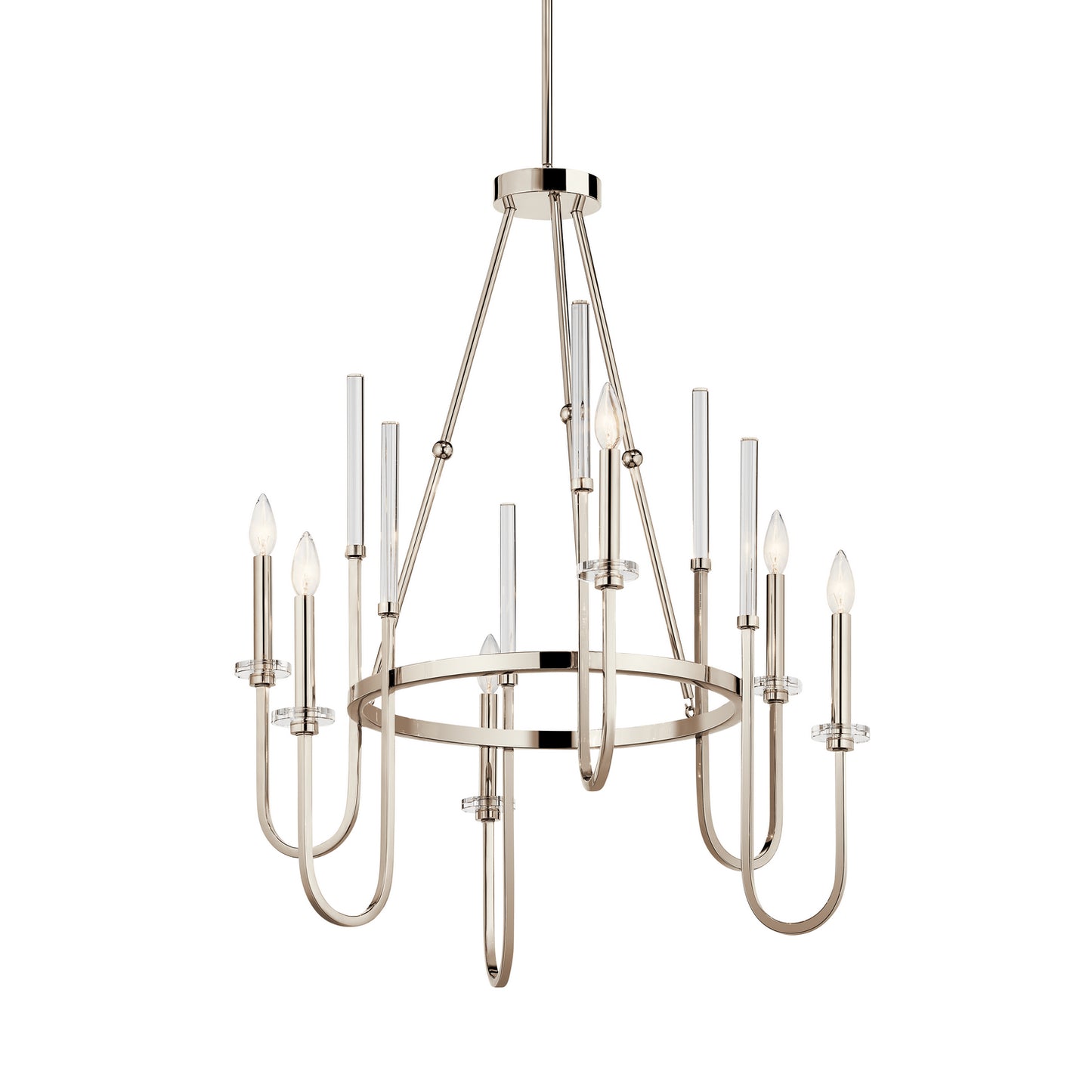 Kichler - 52209PN - Six Light Chandelier - Kadas - Polished Nickel