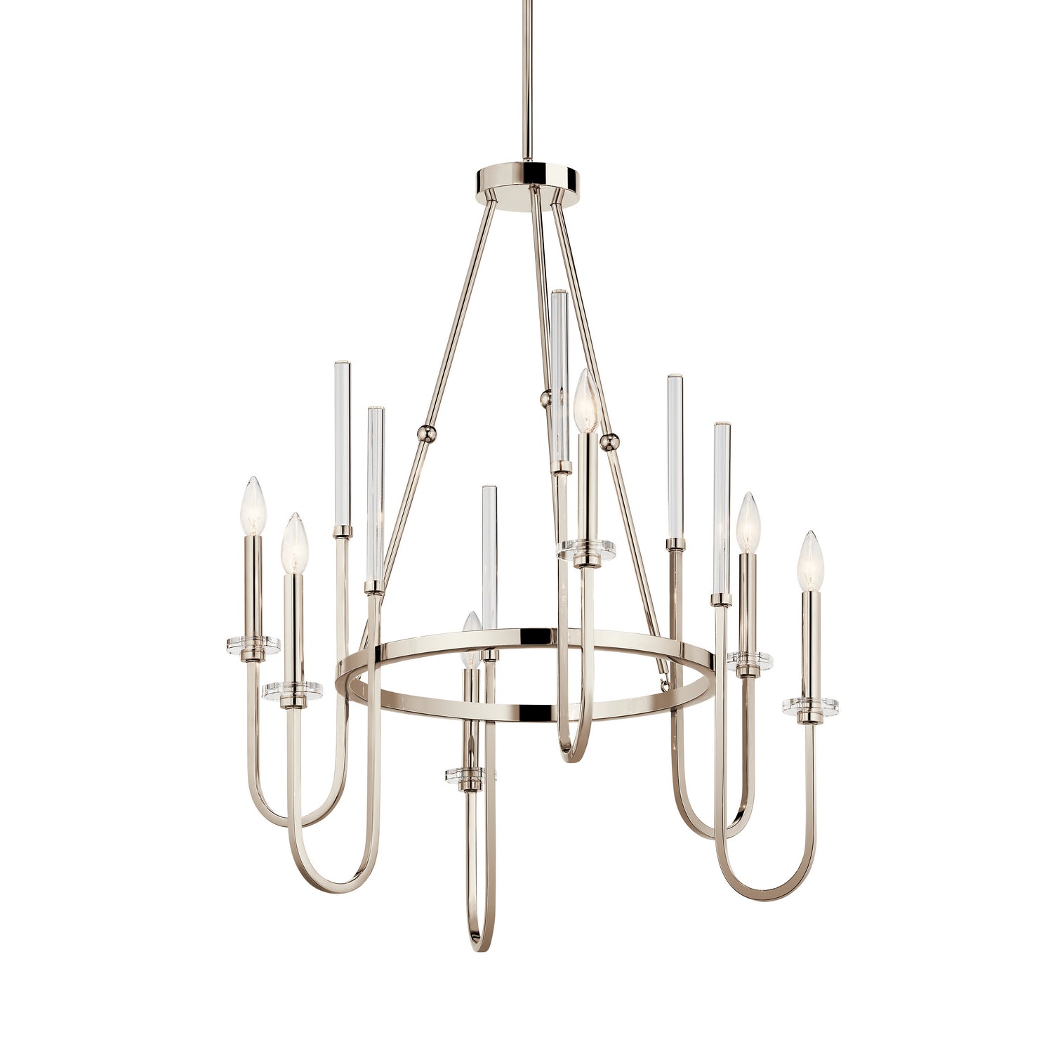 Kichler - 52209PN - Six Light Chandelier - Kadas - Polished Nickel