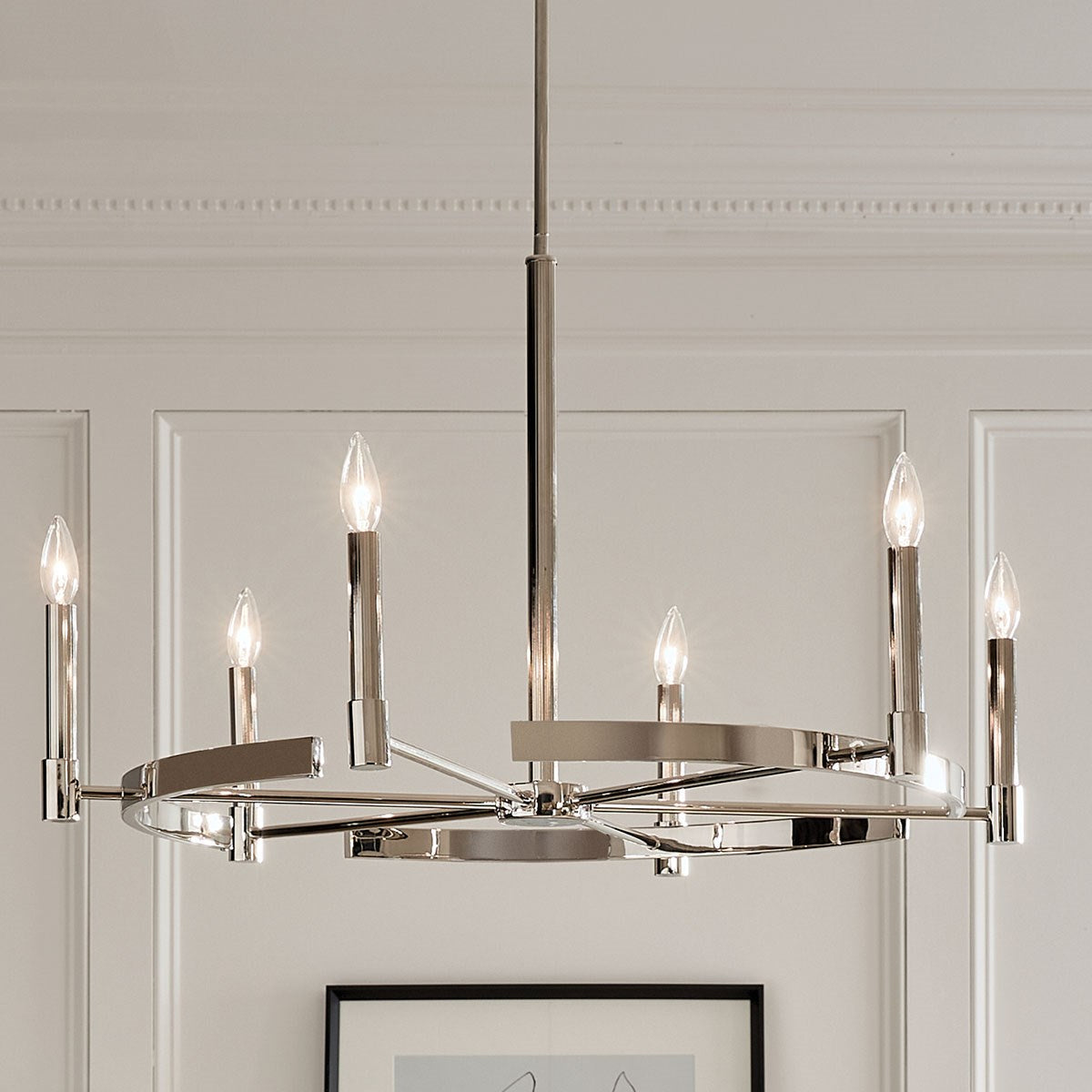 Kichler - 52427PN - Six Light Chandelier - Tolani - Polished Nickel