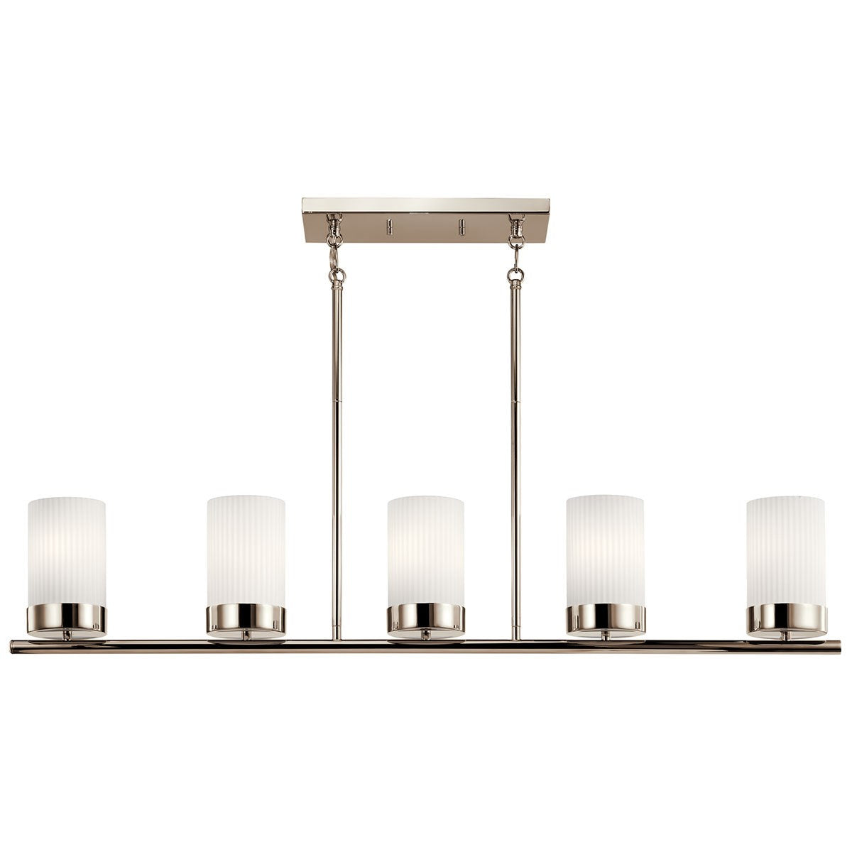 Kichler - 52430PN - Five Light Linear Chandelier - Ciona - Polished Nickel
