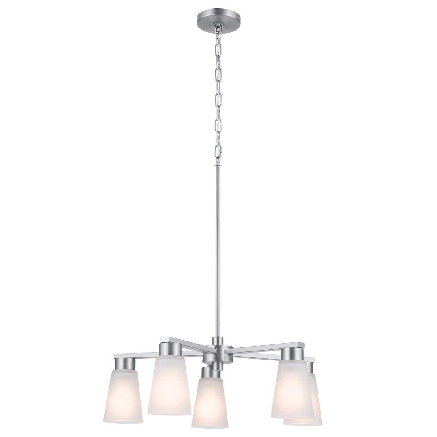 Kichler - 52436NI - Five Light Chandelier - Stamos - Brushed Nickel