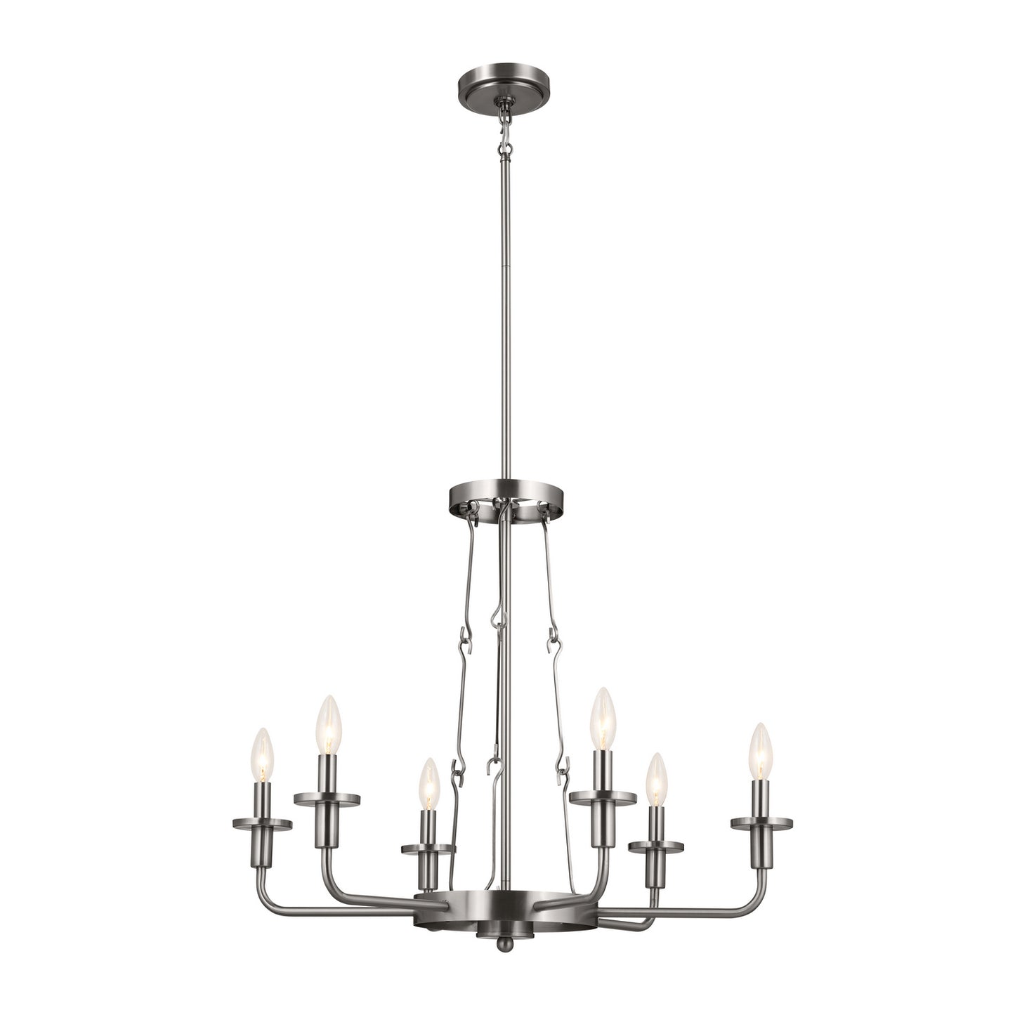 Kichler - 52451CLP - Six Light Chandelier - Vetivene - Classic Pewter