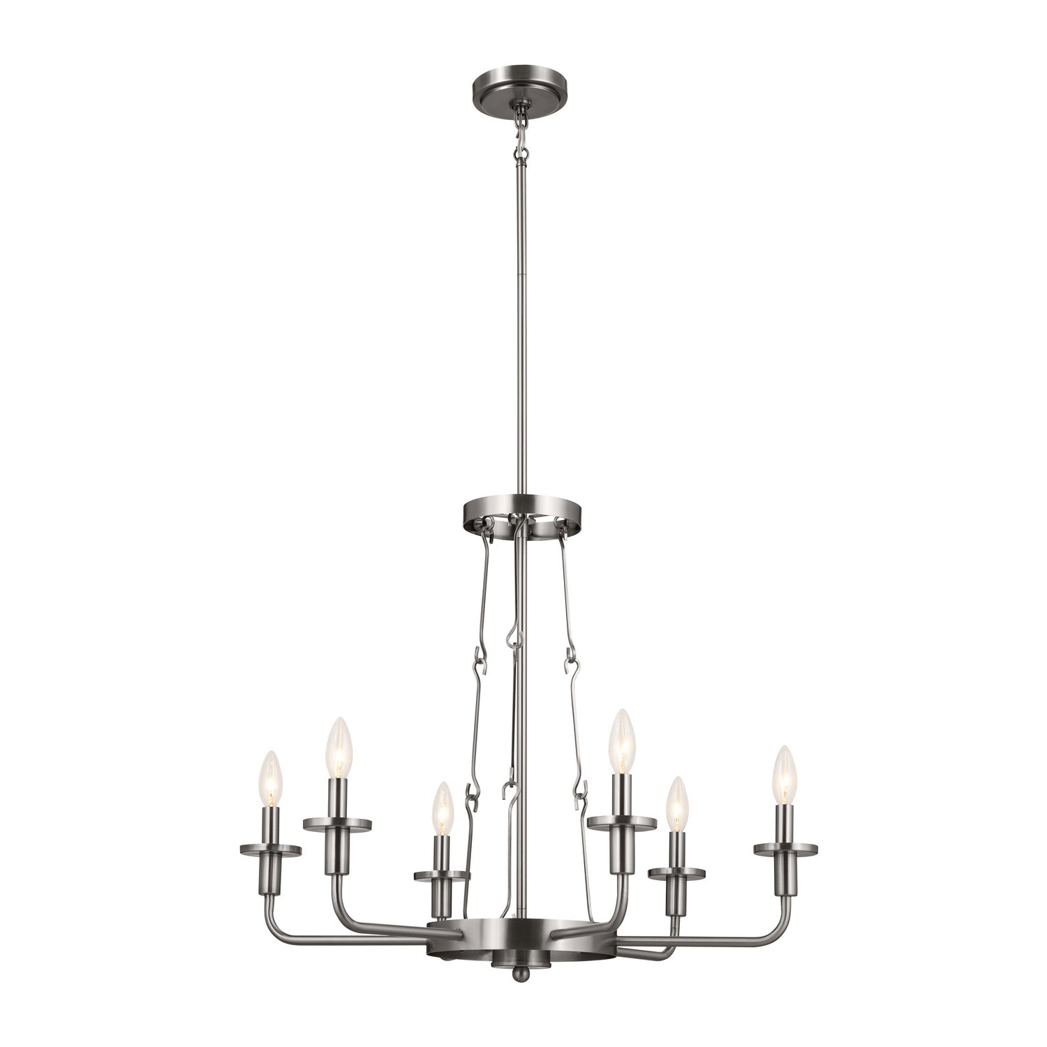 Kichler - 52451CLP - Six Light Chandelier - Vetivene - Classic Pewter