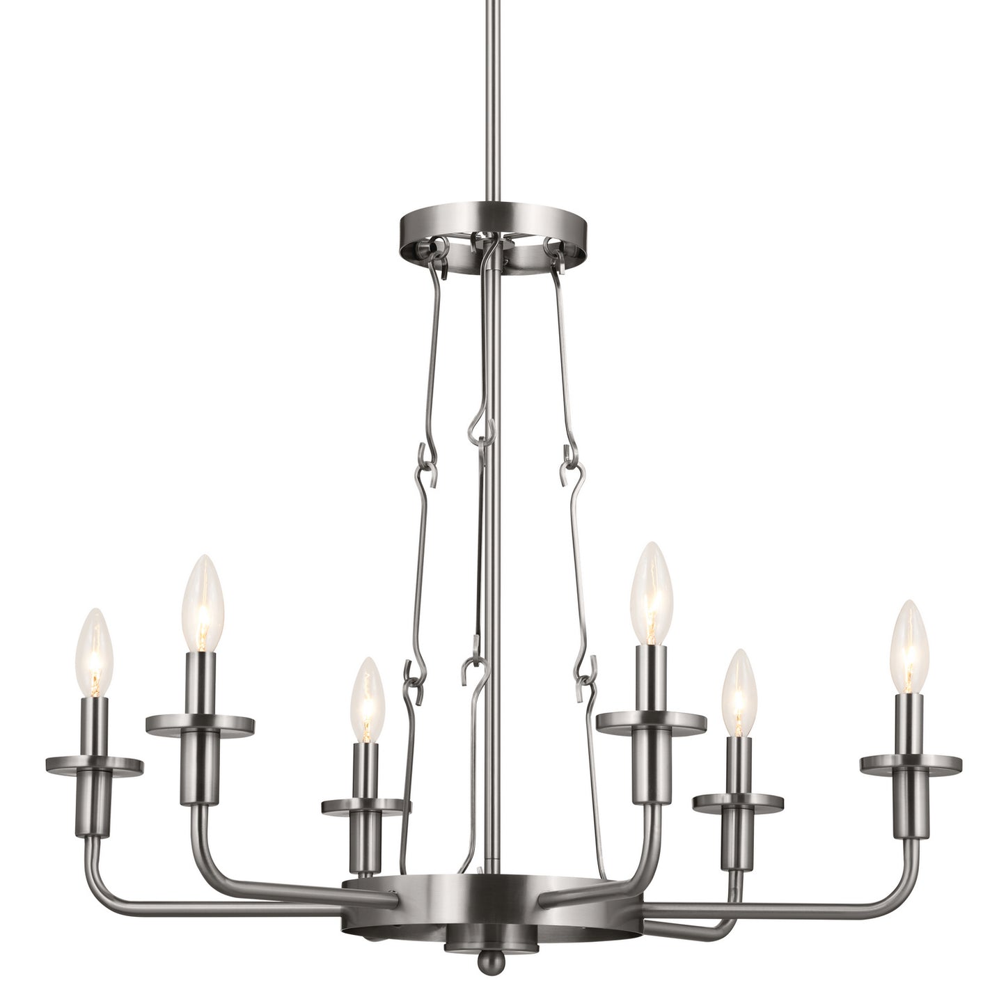 Kichler - 52451CLP - Six Light Chandelier - Vetivene - Classic Pewter