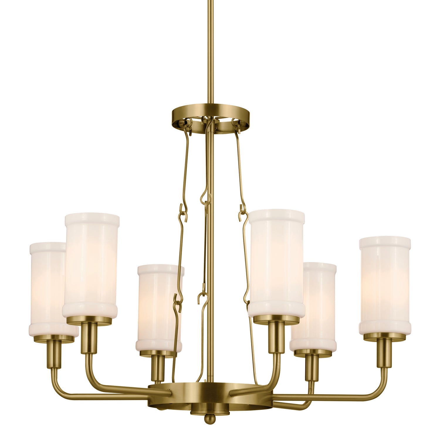 Kichler - 52451NBR - Six Light Chandelier - Vetivene - Natural Brass