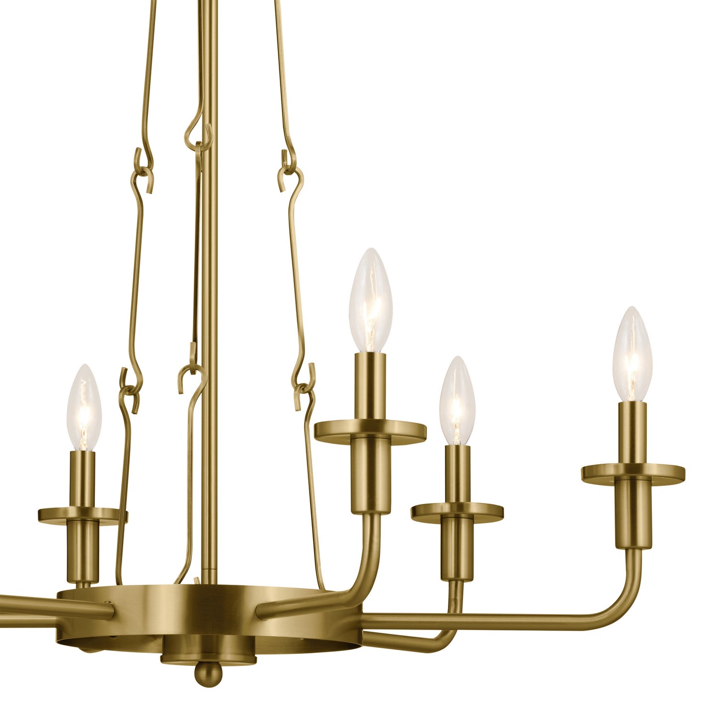 Kichler - 52451NBR - Six Light Chandelier - Vetivene - Natural Brass