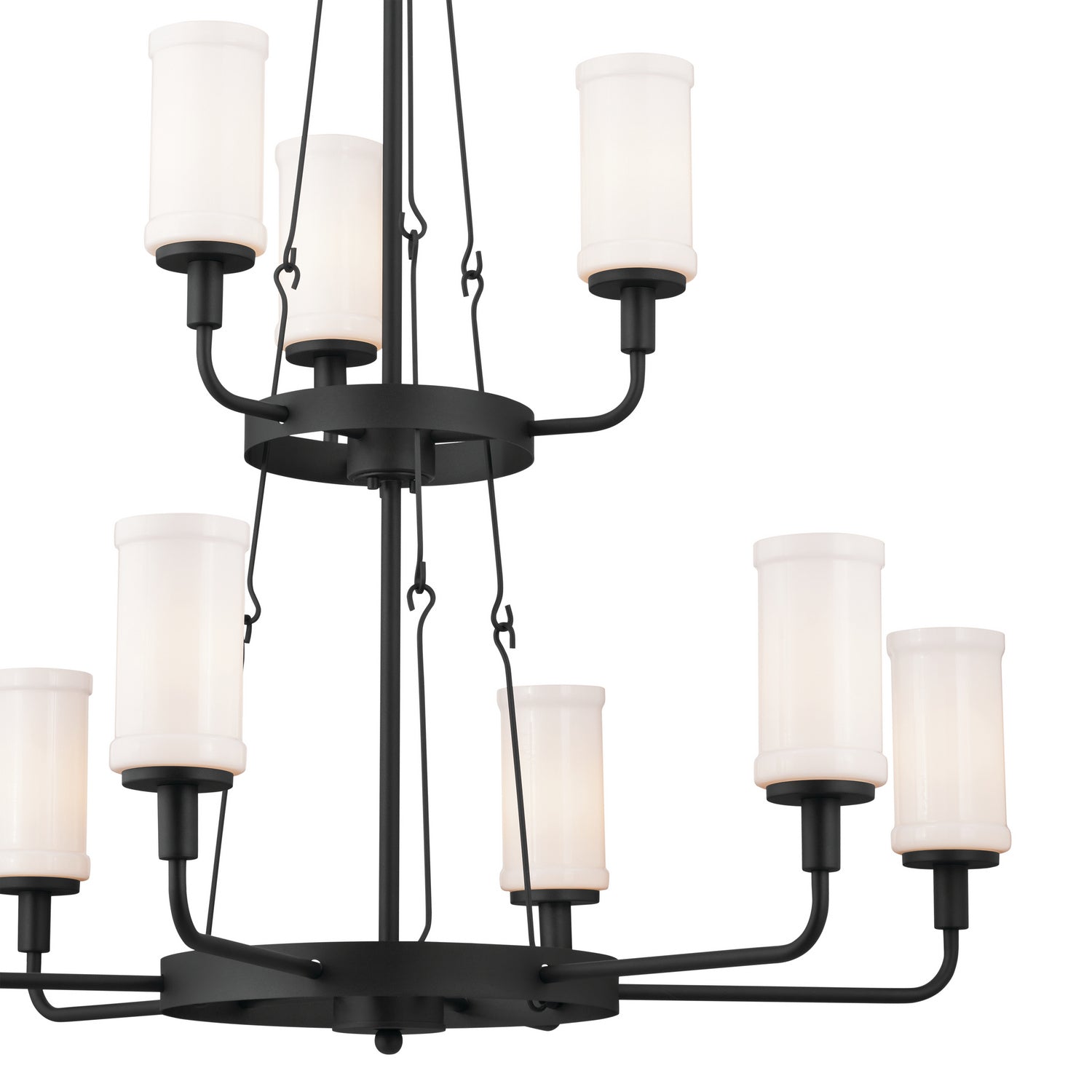 Kichler - 52452BKT - Nine Light Chandelier - Vetivene - Textured Black