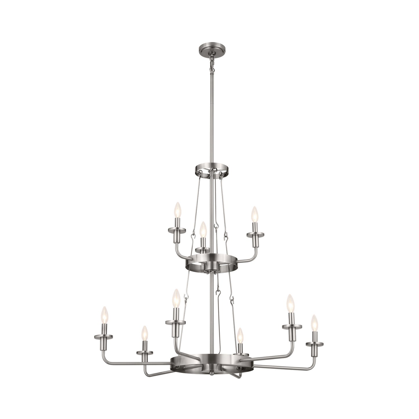 Kichler - 52452CLP - Nine Light Chandelier - Vetivene - Classic Pewter