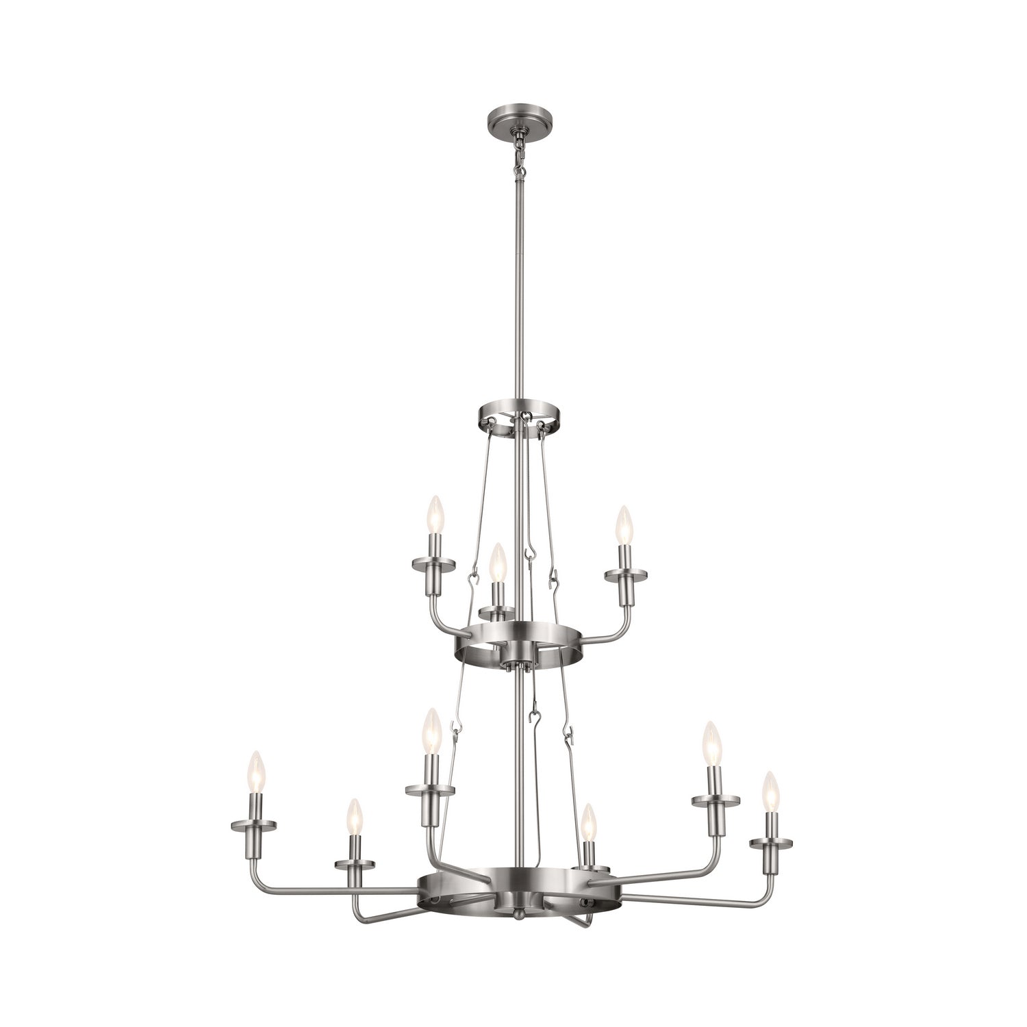 Kichler - 52452CLP - Nine Light Chandelier - Vetivene - Classic Pewter