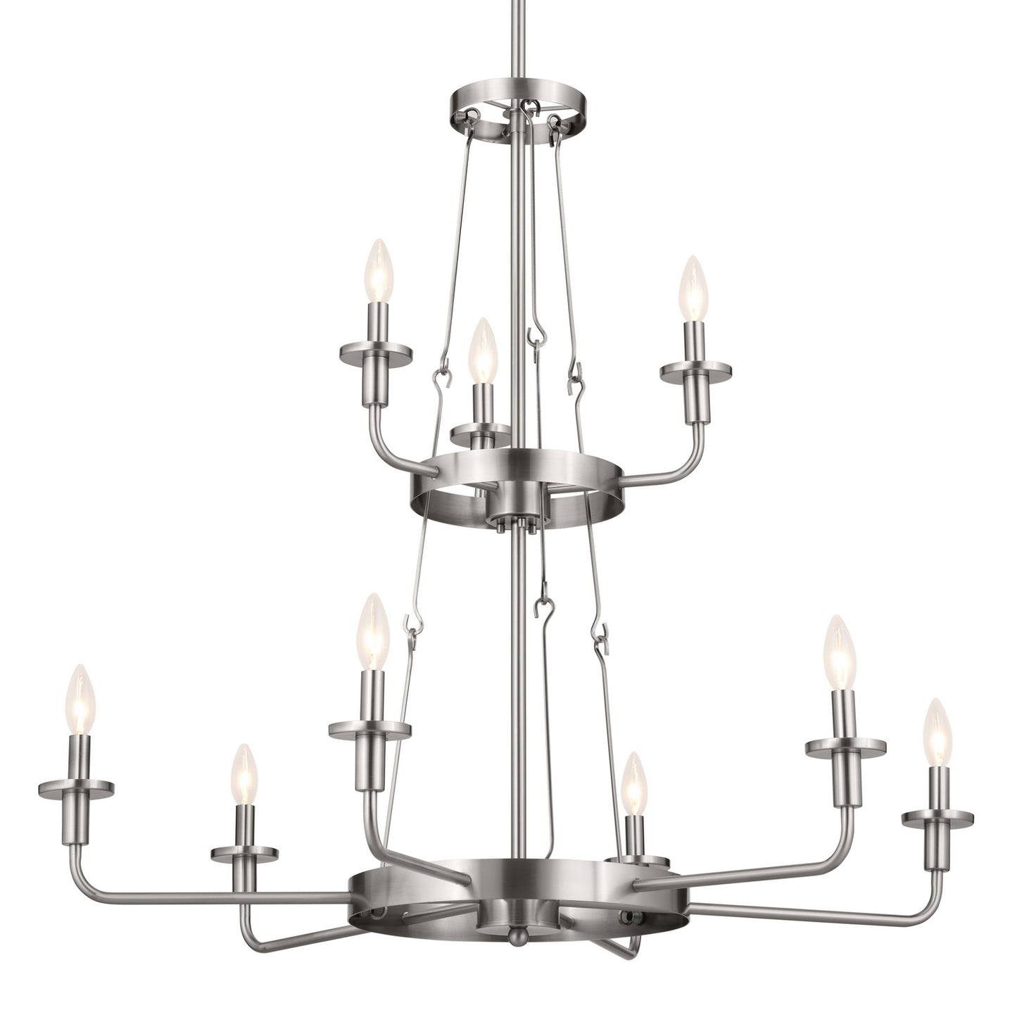 Kichler - 52452CLP - Nine Light Chandelier - Vetivene - Classic Pewter