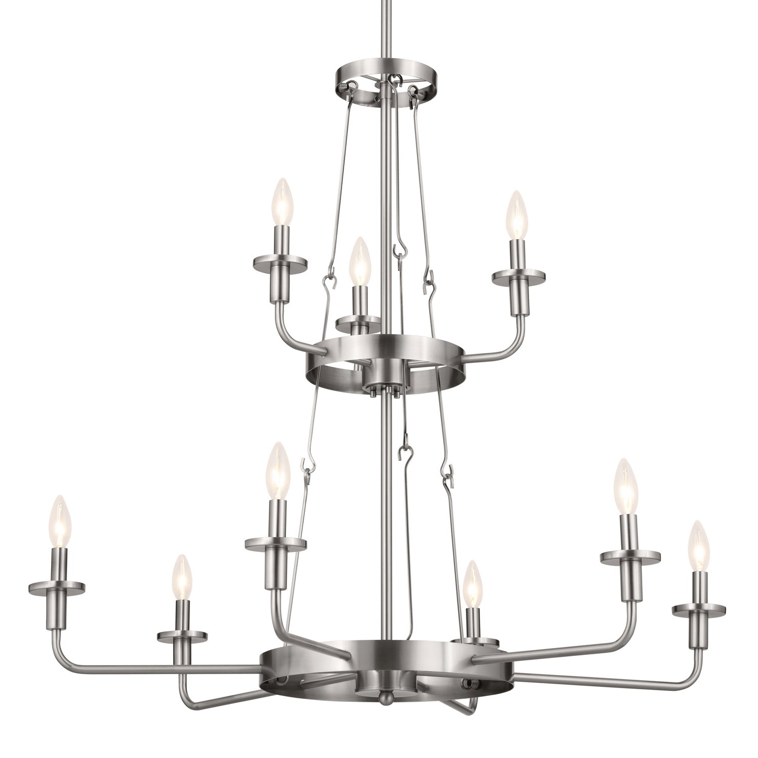Kichler - 52452CLP - Nine Light Chandelier - Vetivene - Classic Pewter