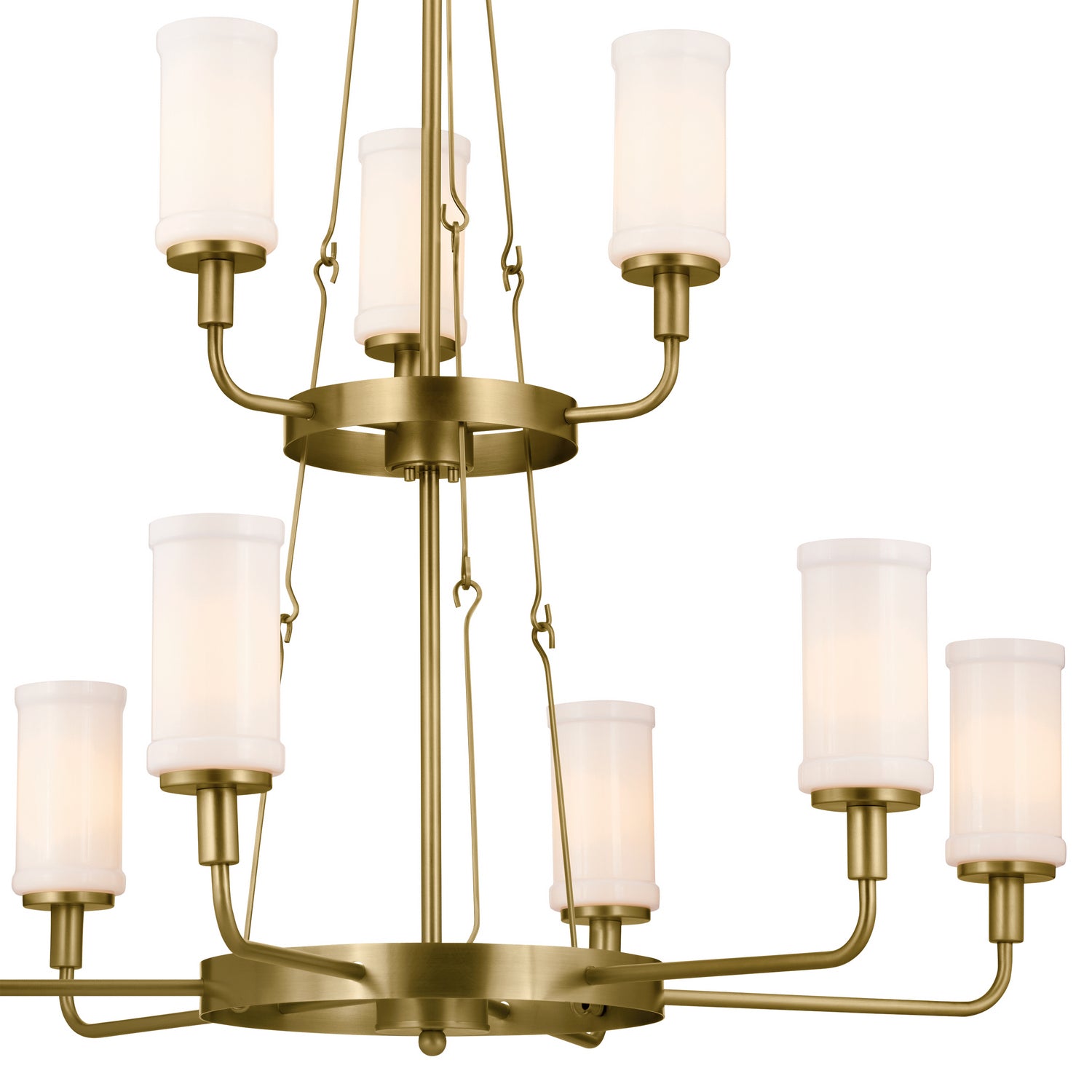 Kichler - 52452NBR - Nine Light Chandelier - Vetivene - Natural Brass