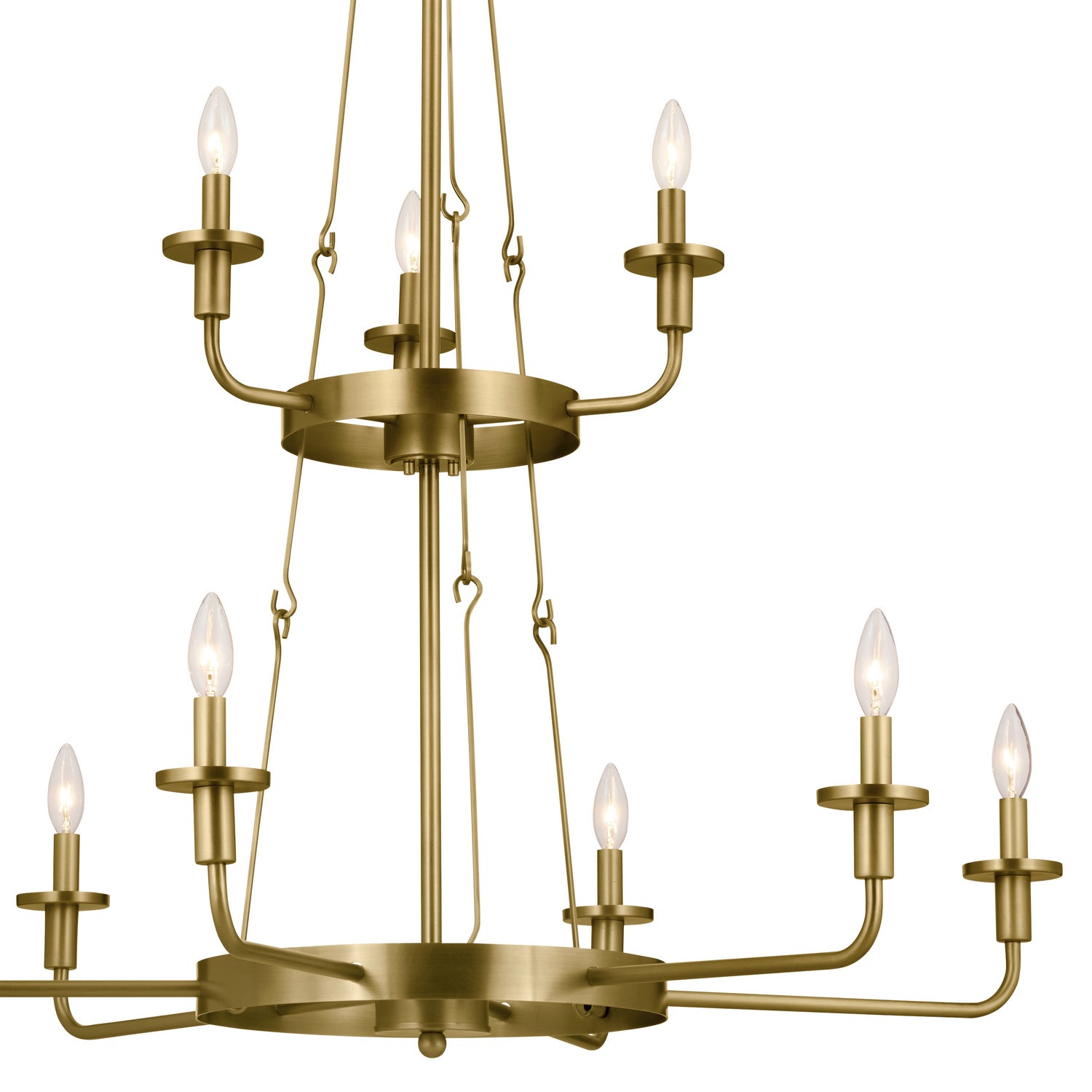 Kichler - 52452NBR - Nine Light Chandelier - Vetivene - Natural Brass