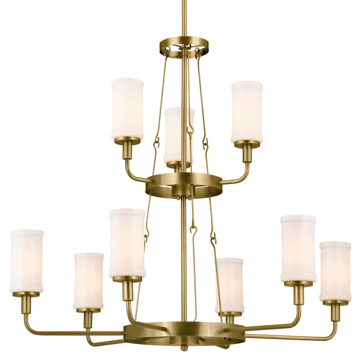 Kichler - 52452NBR - Nine Light Chandelier - Vetivene - Natural Brass