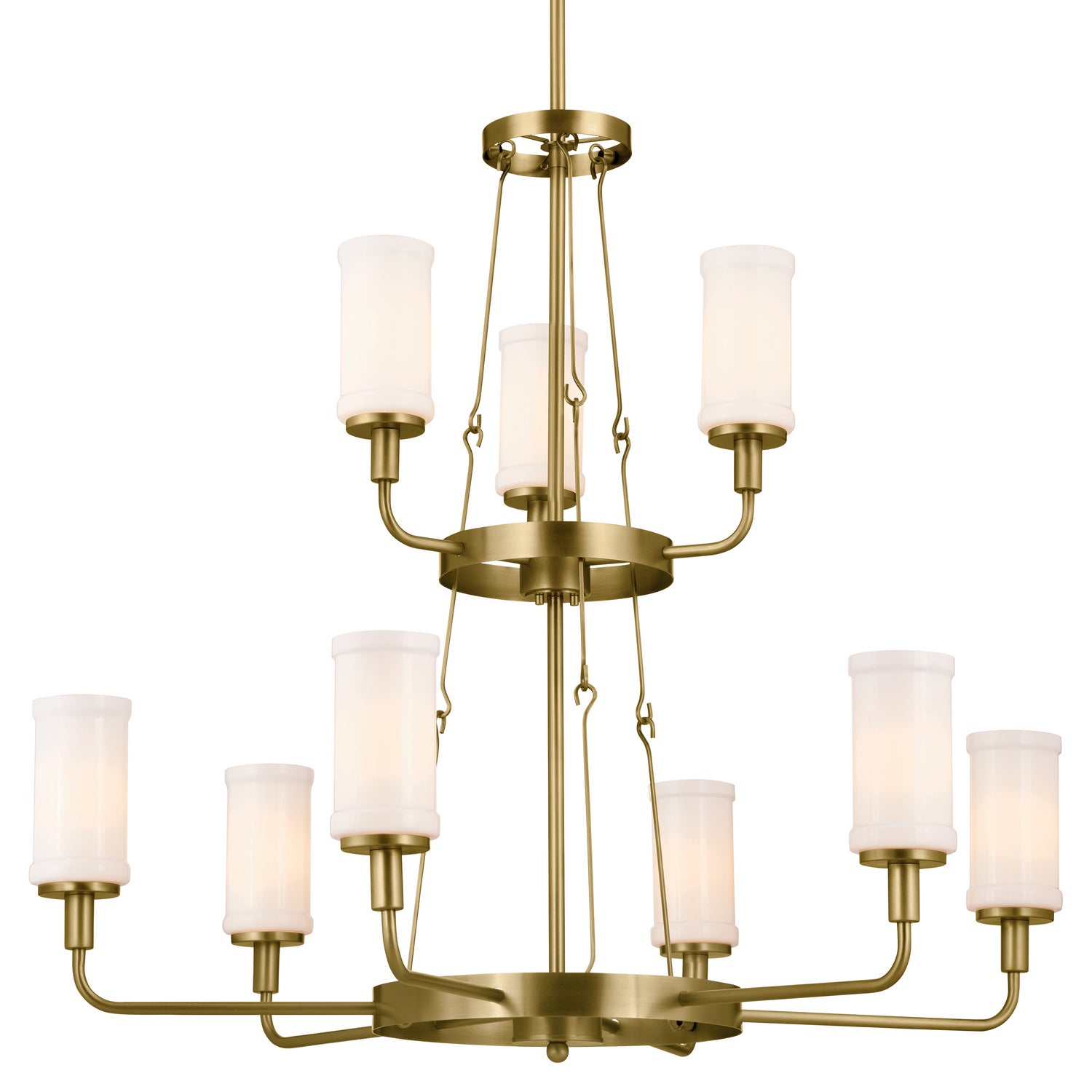 Kichler - 52452NBR - Nine Light Chandelier - Vetivene - Natural Brass