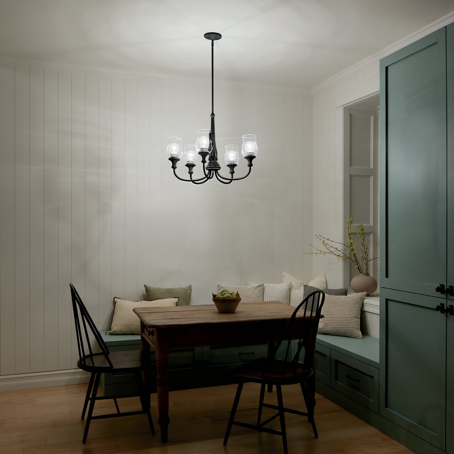 Kichler - 52468BK - Five Light Chandelier - Melis - Black