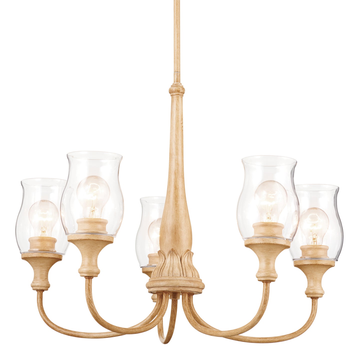 Kichler - 52468WMP - Five Light Chandelier - Melis - Warm Maple Wood