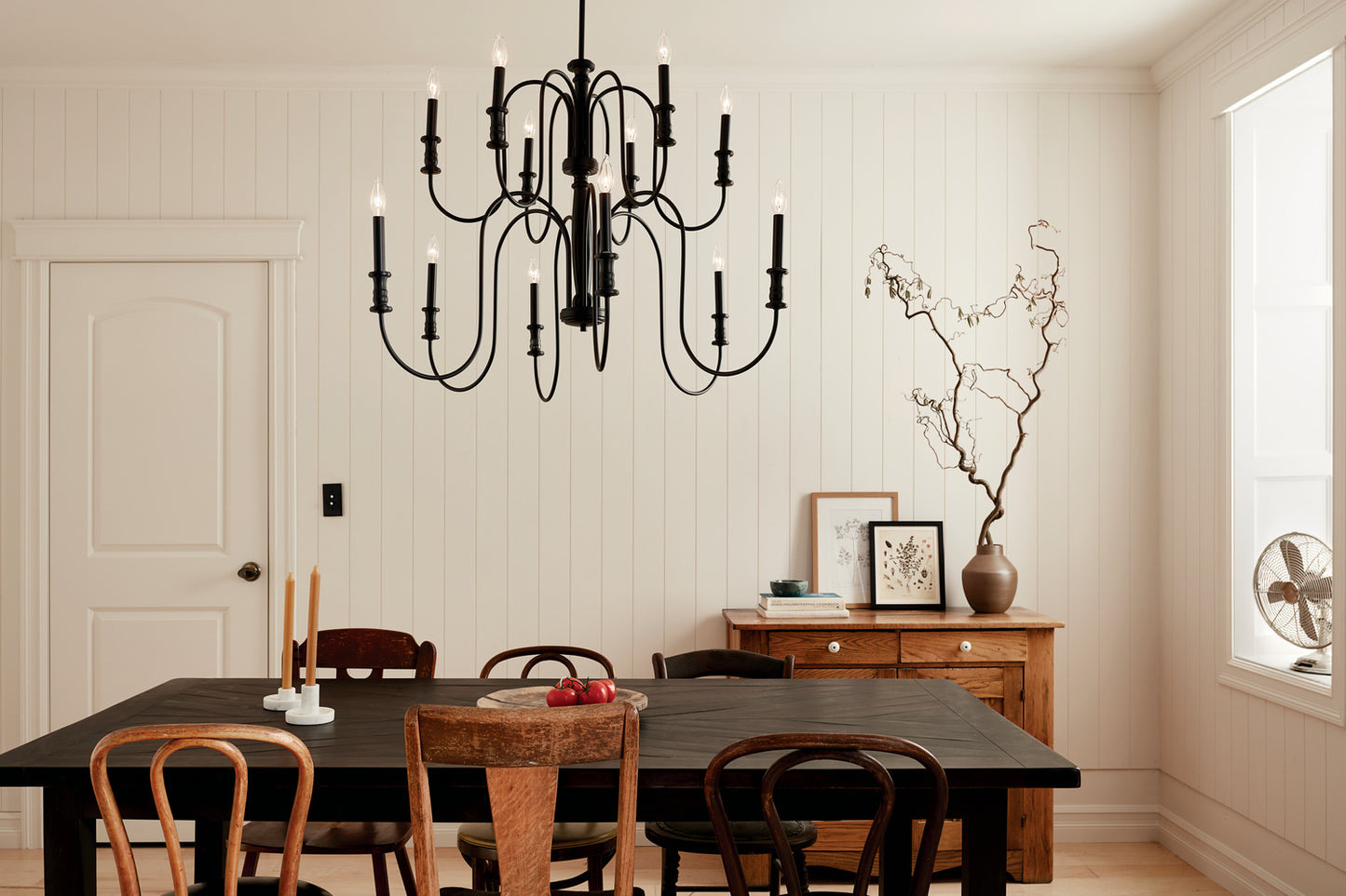 Kichler - 52472BK - 12 Light Chandelier - Karthe - Black