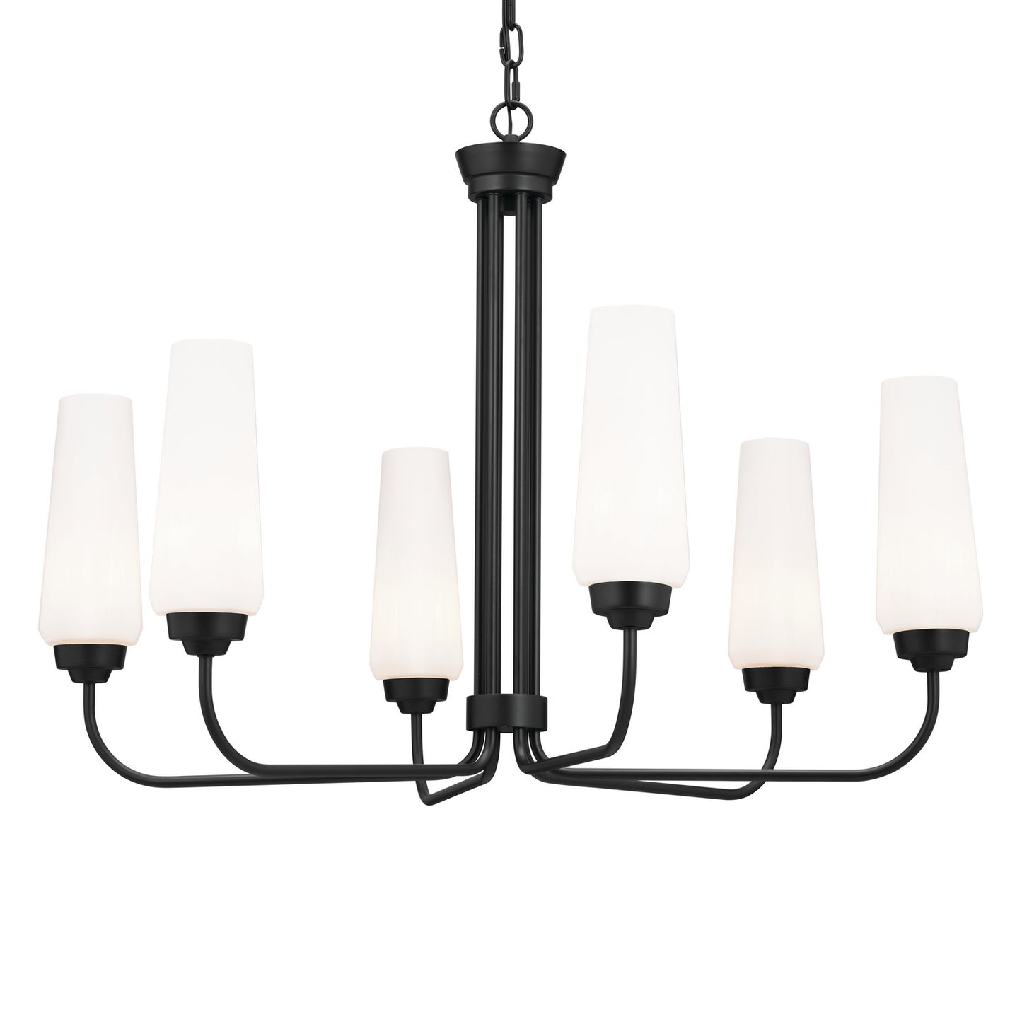Kichler - 52480BK - Six Light Chandelier - Truby - Black