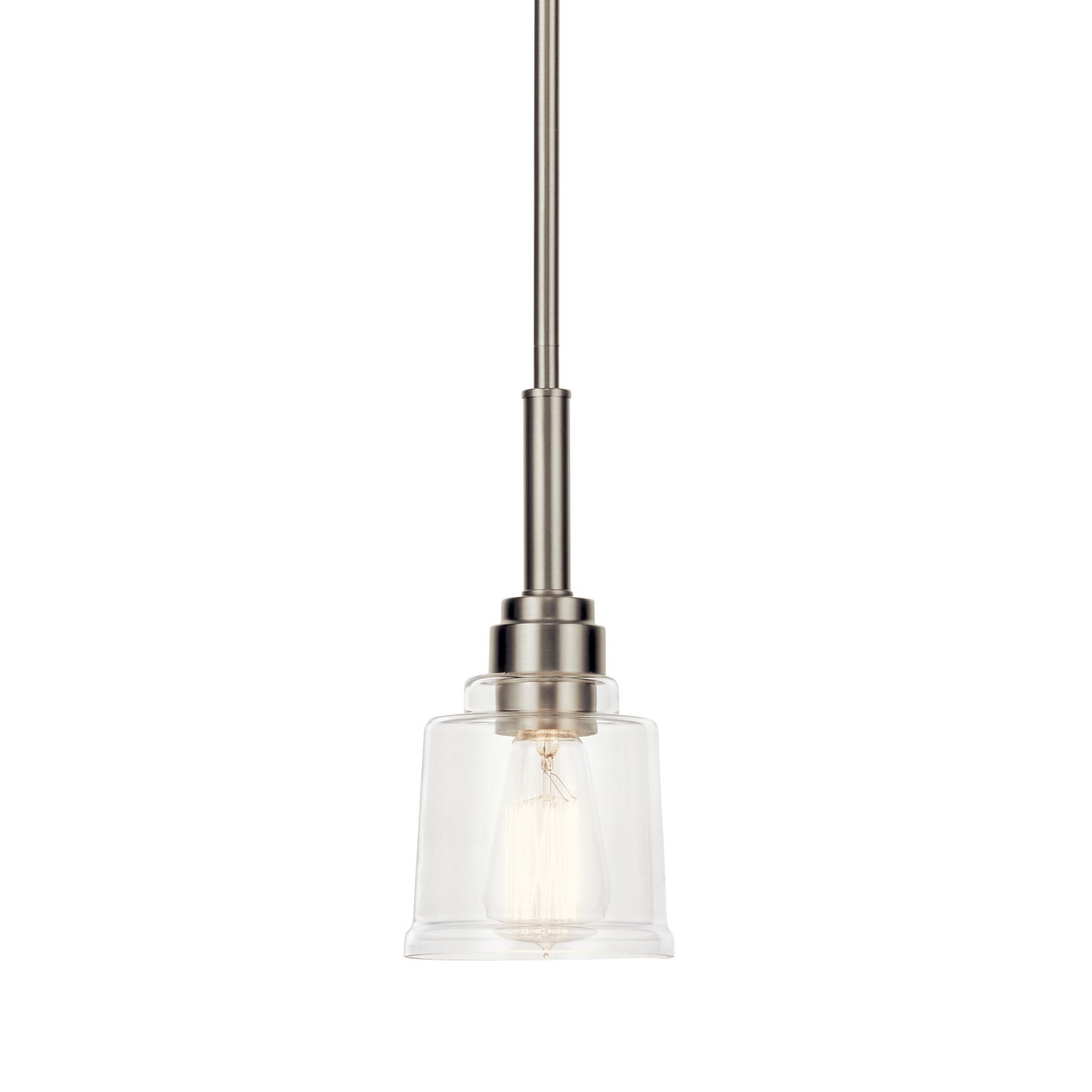 Kichler - 52399NI - One Light Mini Pendant - Aivian - Nickel Textured