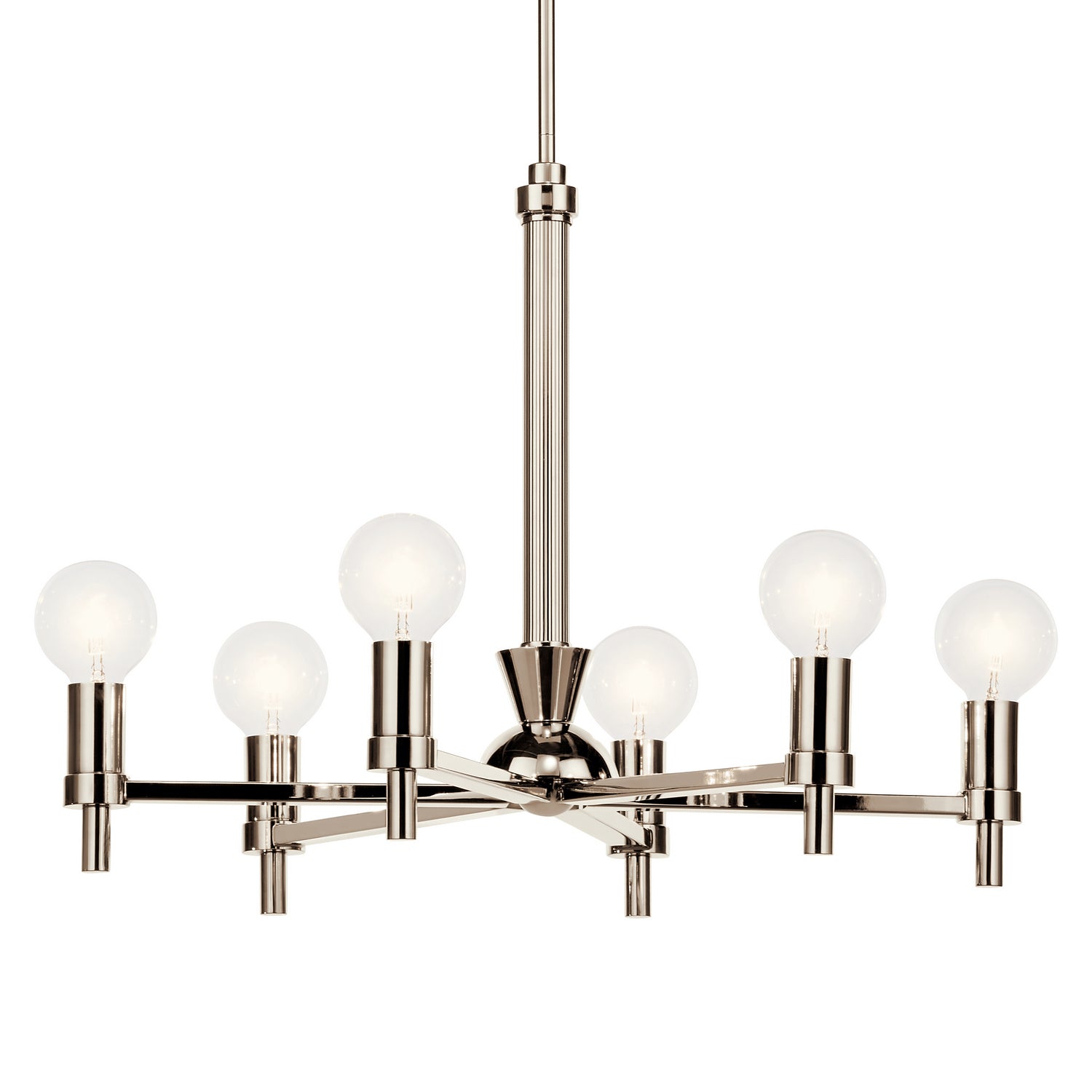 Kichler - 52424PN - Six Light Chandelier - Torvee - Nickel Textured