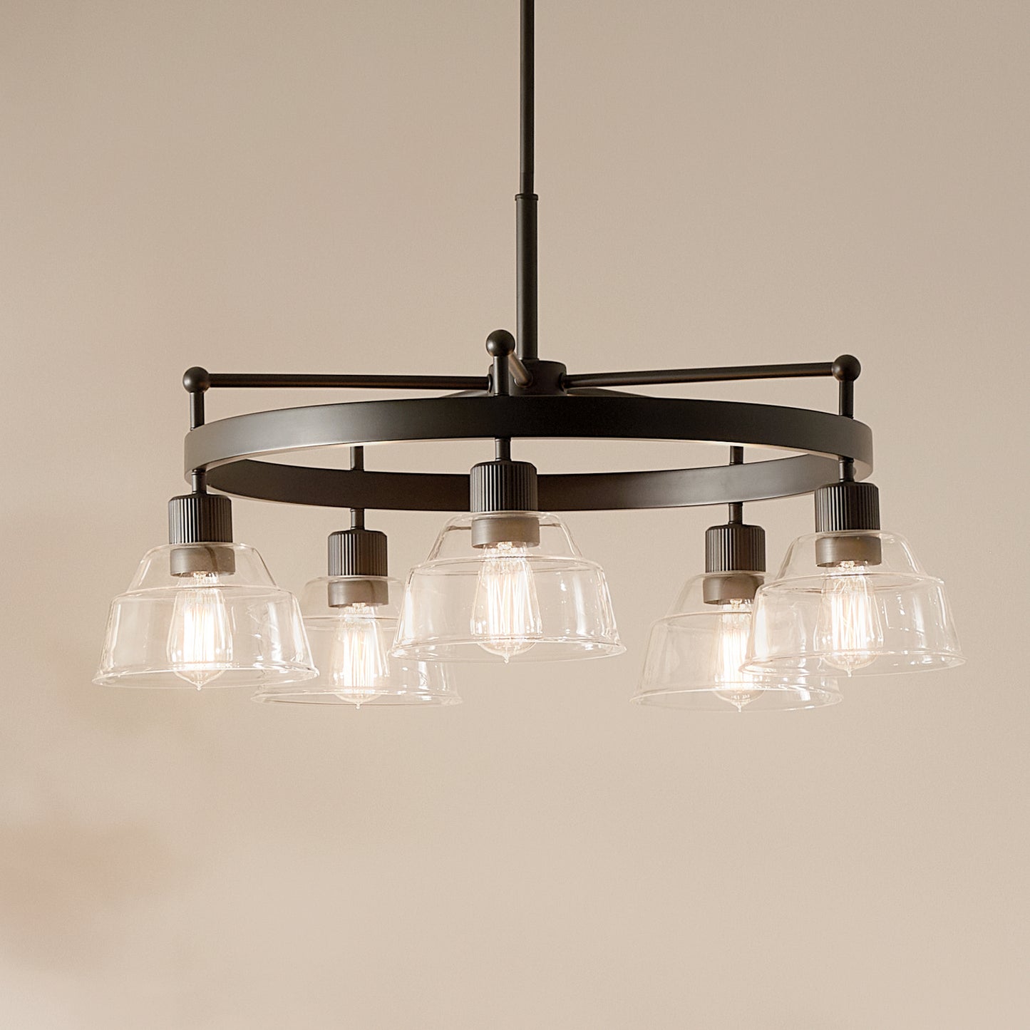 Kichler - 52403BK - Five Light Chandelier - Eastmont - Black