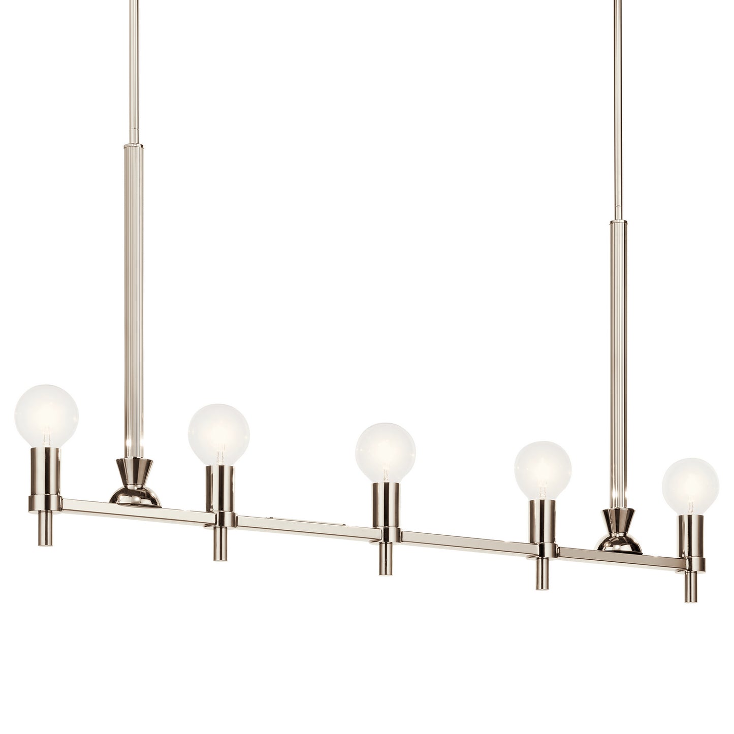 Kichler - 52425PN - Five Light Linear Chandelier - Torvee - Nickel Textured