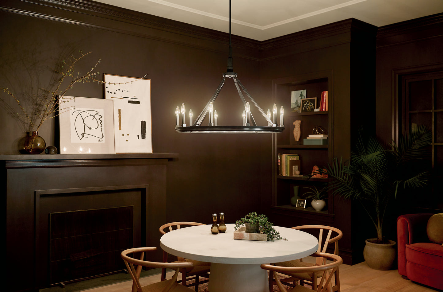 Kichler - 52421BK - Ten Light Chandelier - Emmala - Black