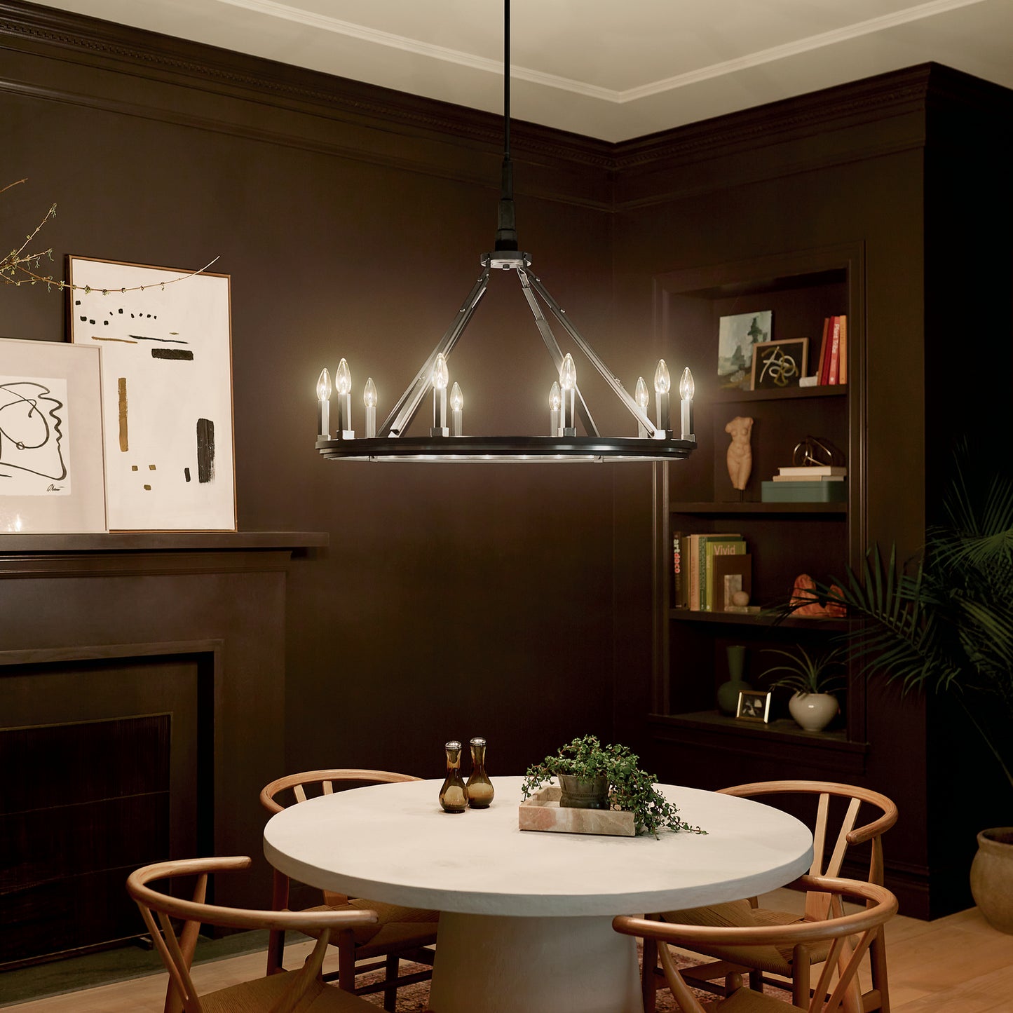 Kichler - 52421BK - Ten Light Chandelier - Emmala - Black