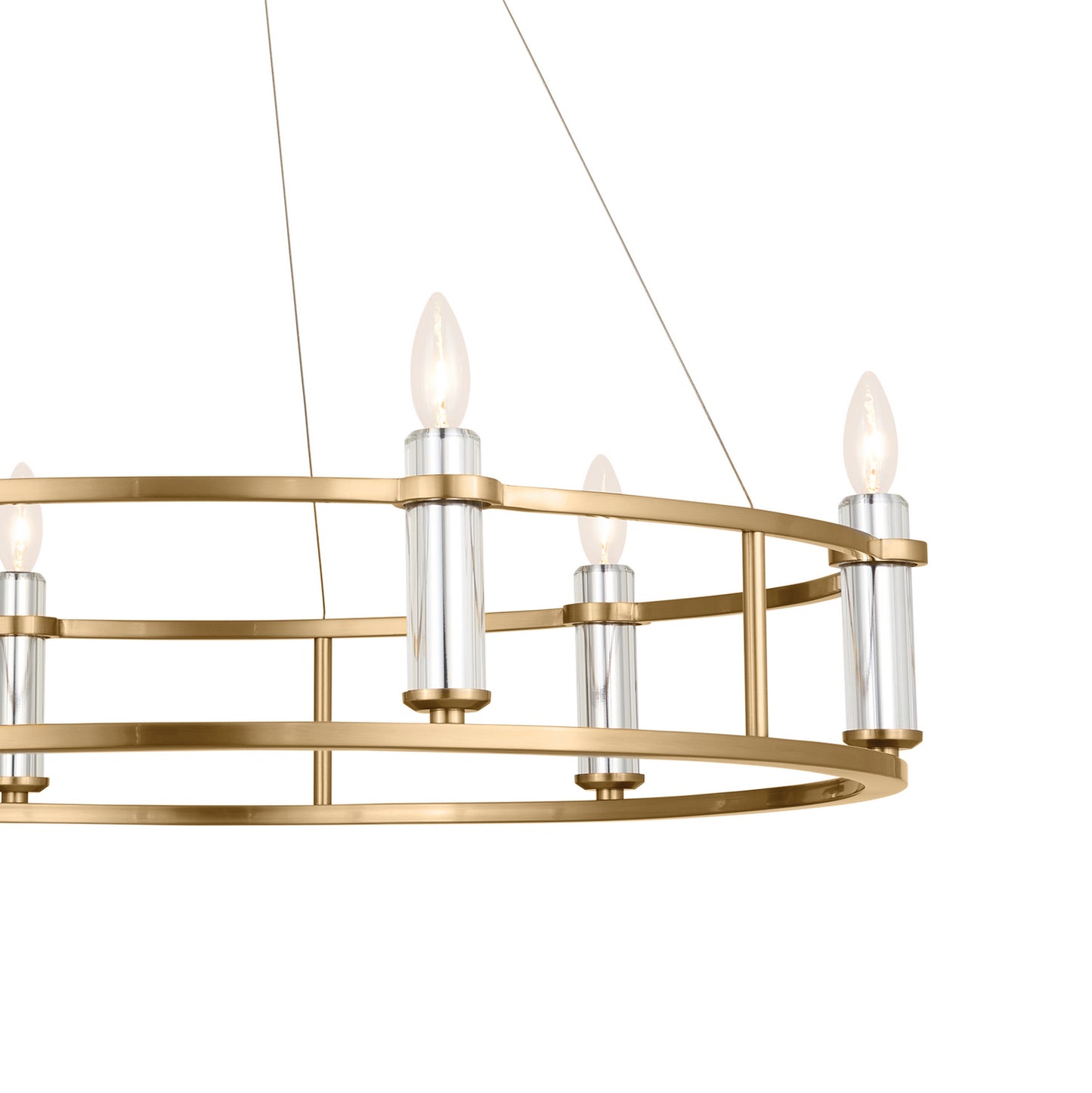 Kichler - 52490BNB - Six Light Chandelier - Rosalind - Brushed Natural Brass