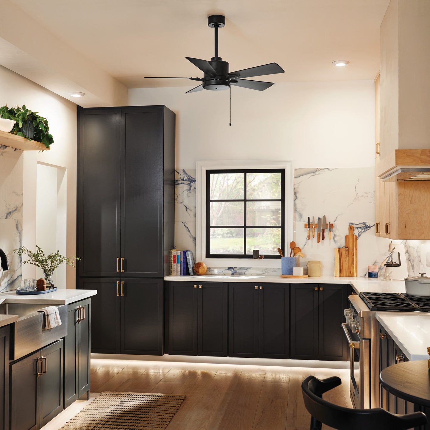 Kichler - 330241SBK - 42"Ceiling Fan - Lucian II - Satin Black