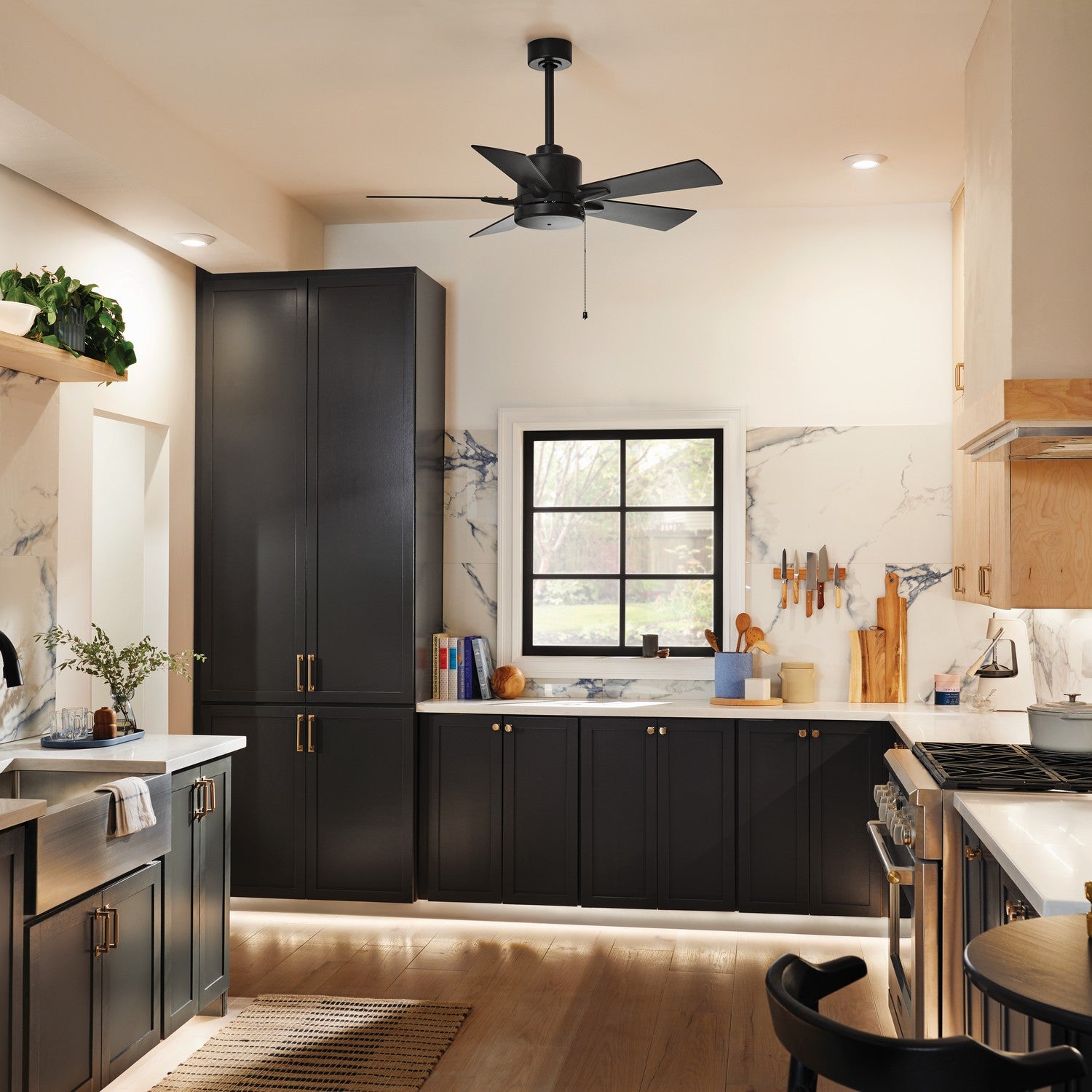 Kichler - 330241SBK - 42"Ceiling Fan - Lucian II - Satin Black