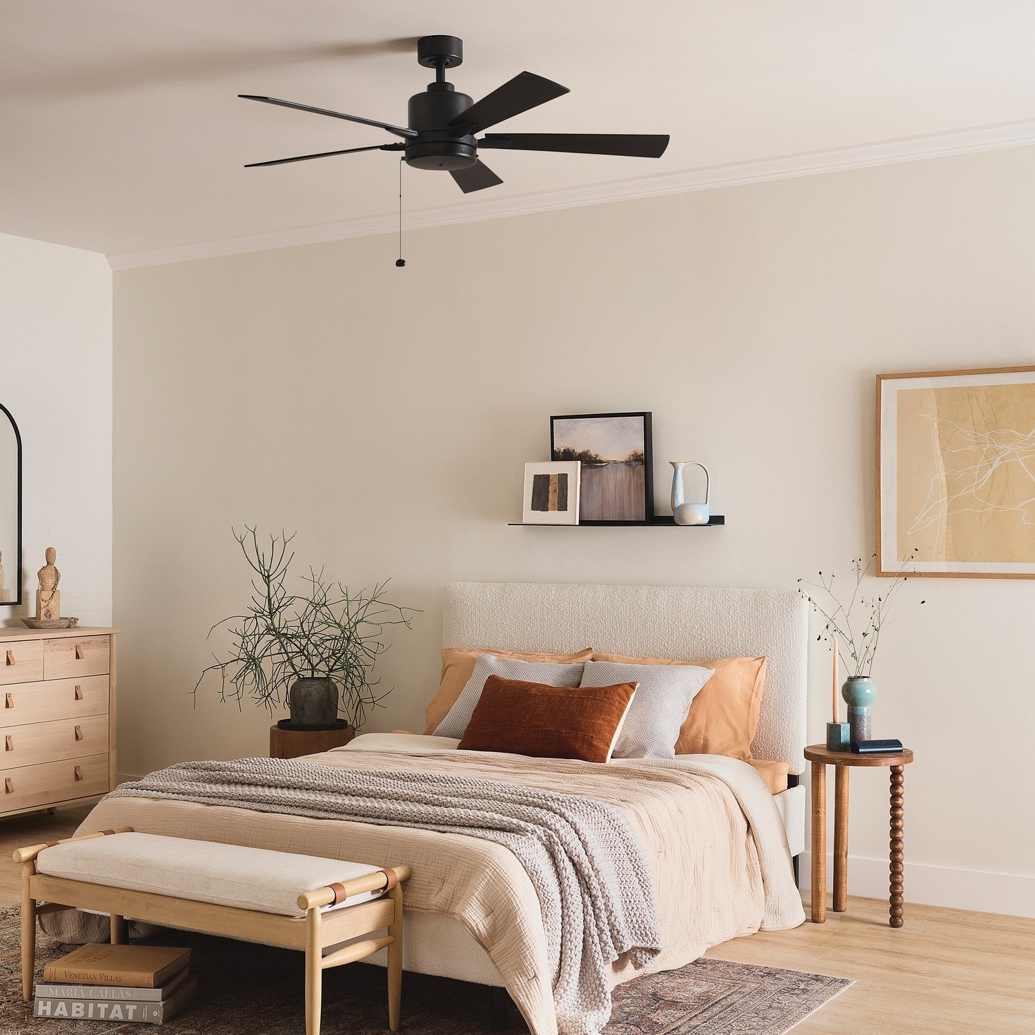 Kichler - 330242SBK - 52"Ceiling Fan - Lucian II - Satin Black