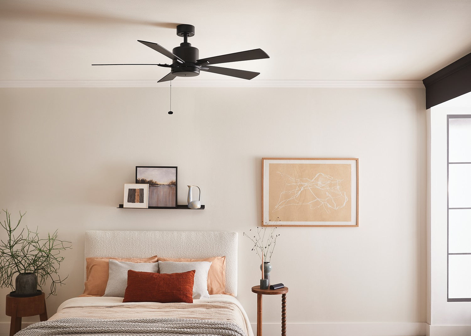 Kichler - 330242SBK - 52"Ceiling Fan - Lucian II - Satin Black