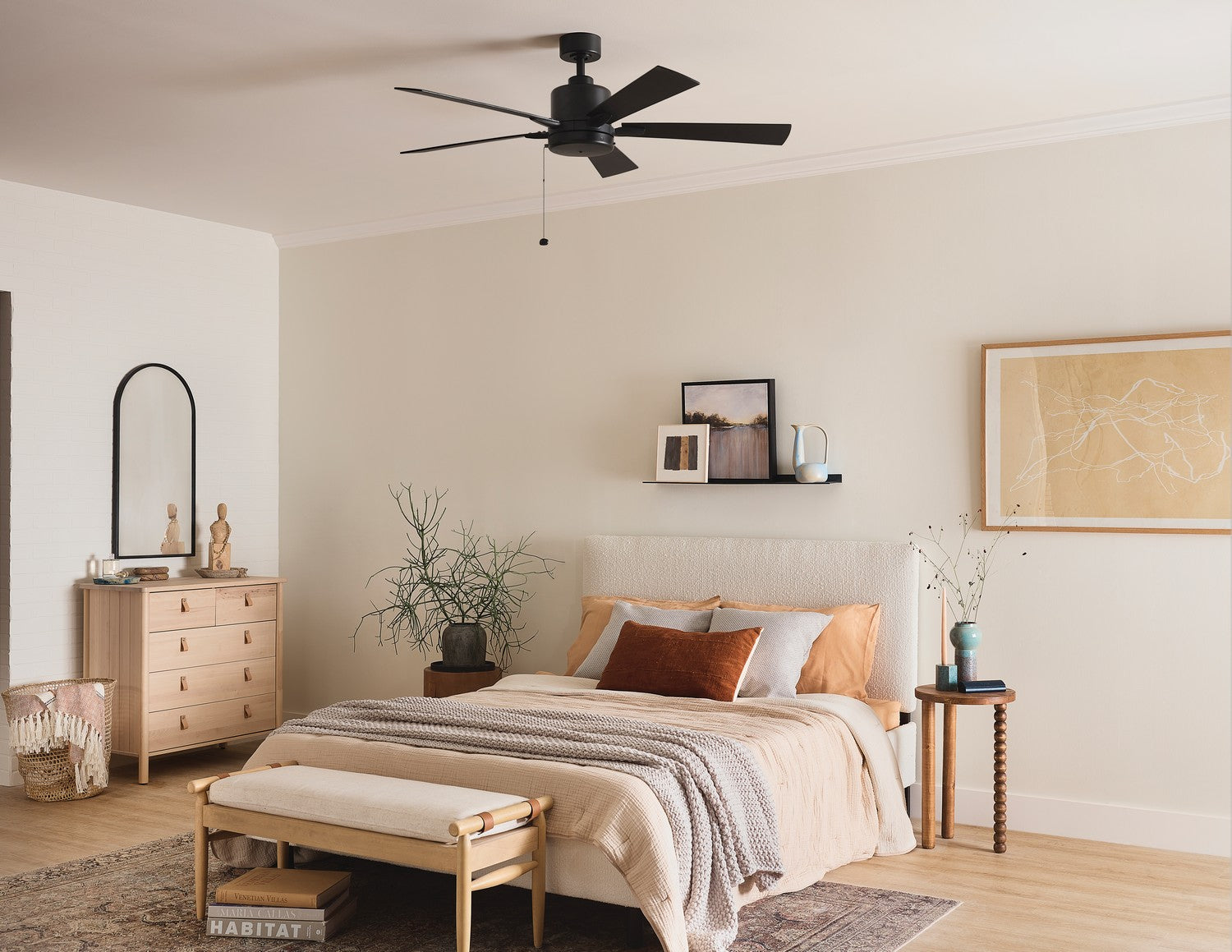 Kichler - 330242SBK - 52"Ceiling Fan - Lucian II - Satin Black