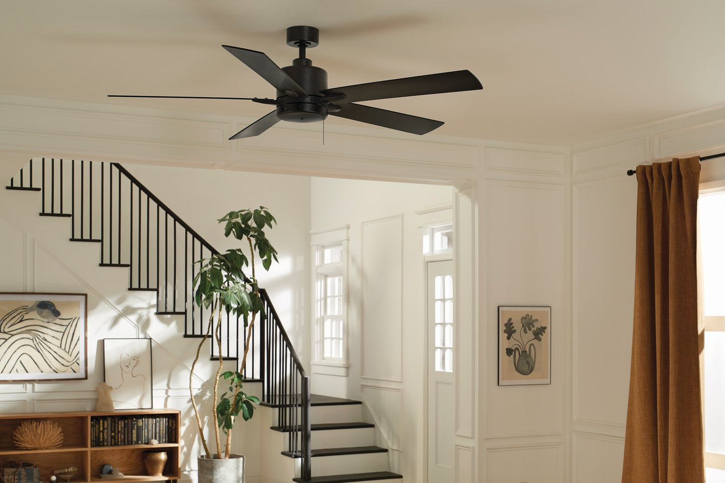 Kichler - 330243SBK - 60"Ceiling Fan - Lucian II - Satin Black