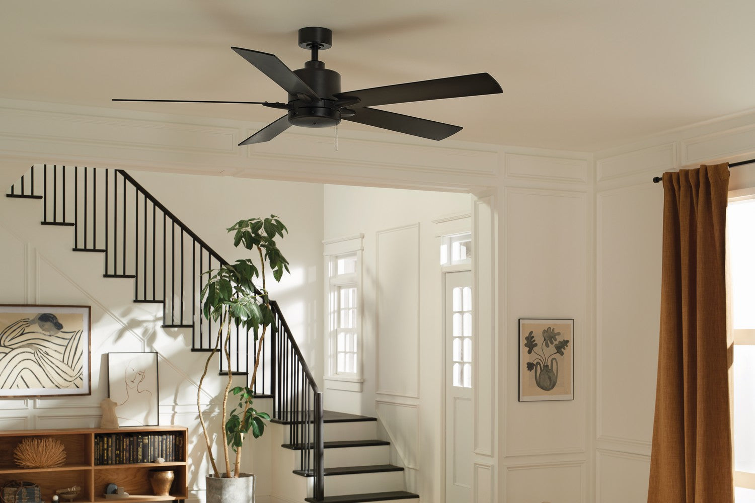 Kichler - 330243SBK - 60"Ceiling Fan - Lucian II - Satin Black