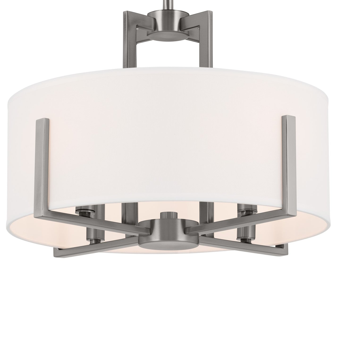 Kichler - 52591CLP - Four Light Semi Flush Mount - Malen - Classic Pewter