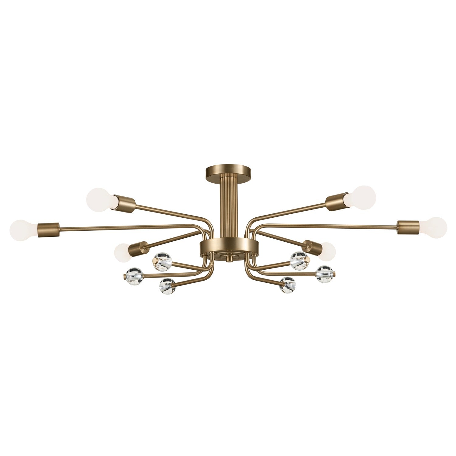 Kichler - 52602CPZ - Six Light Semi Flush Mount - Ocala - Champagne Bronze