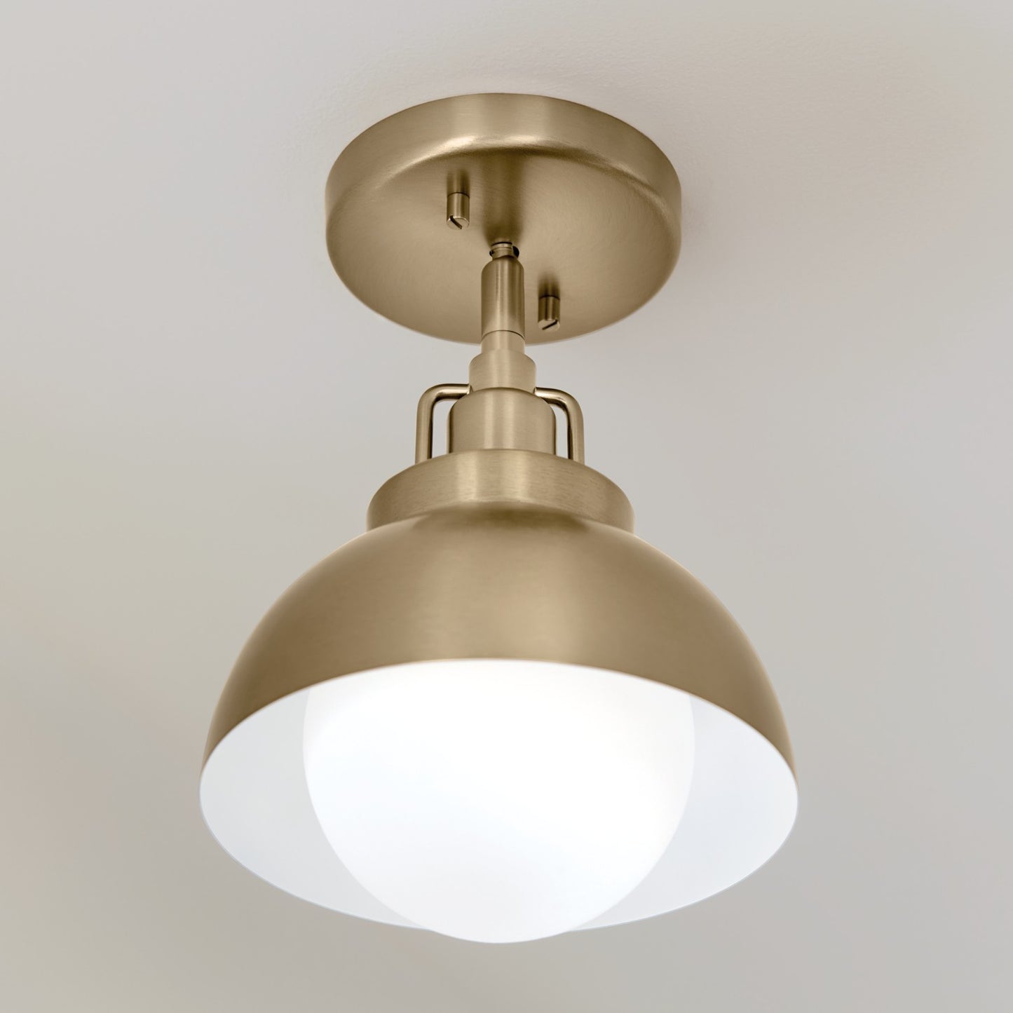 Kichler - 52601CPZ - One Light Semi Flush Mount - Niva - Champagne Bronze
