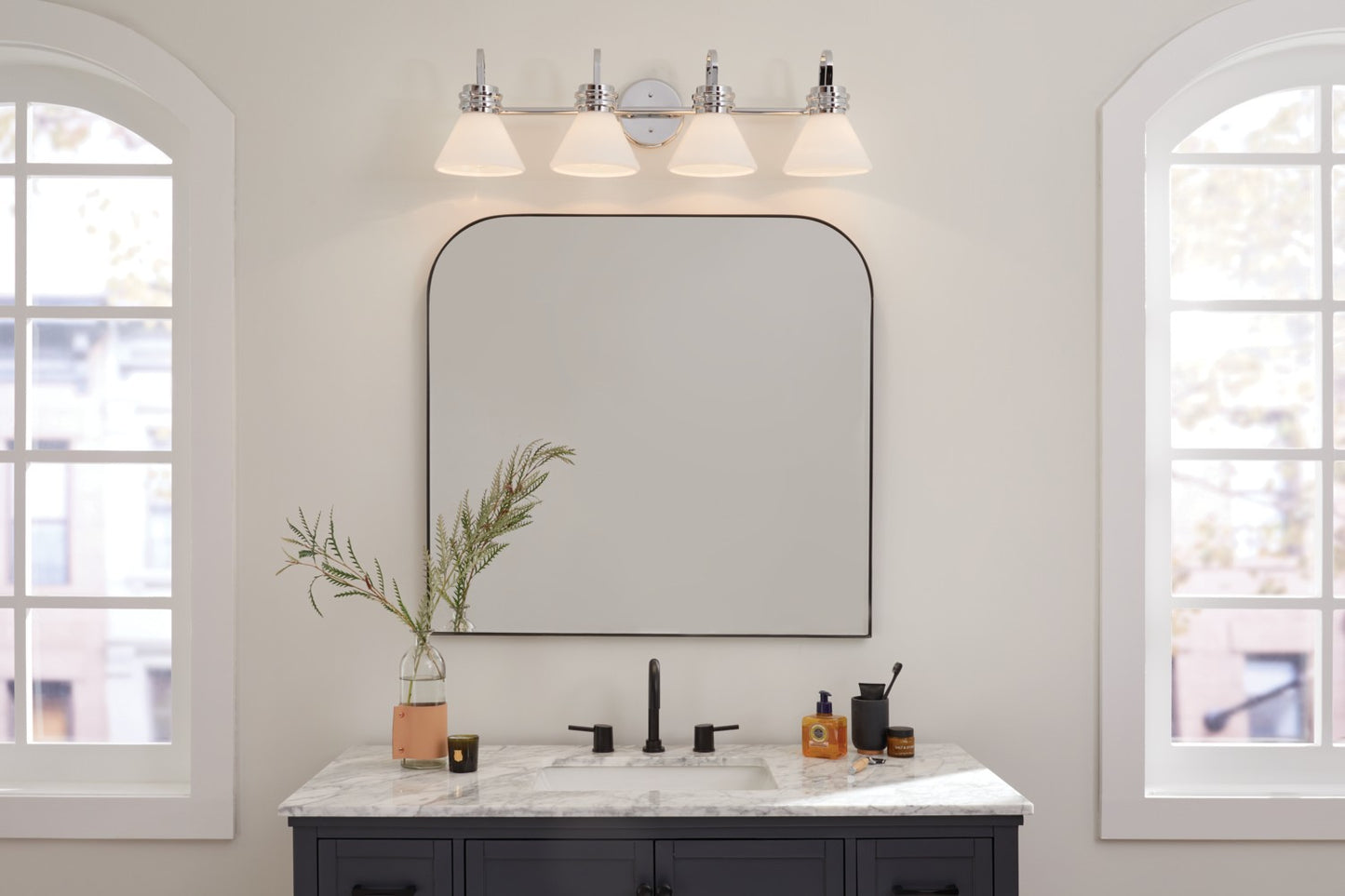 Kichler - 55156CH - Four Light Bath - Farum - Chrome